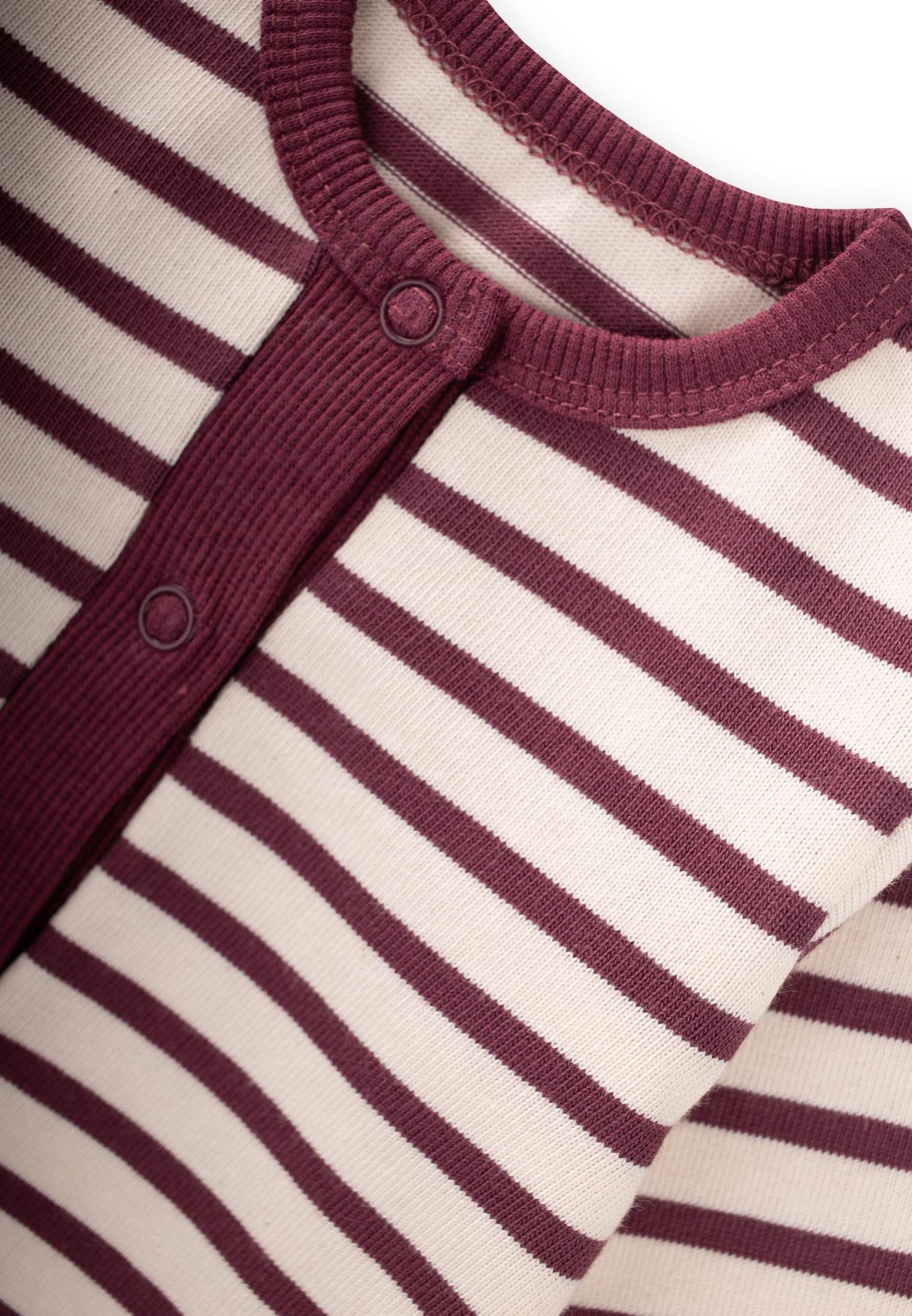 CigitÇizgili Triko Tulum 0-3 Yaş MÜRDÜM