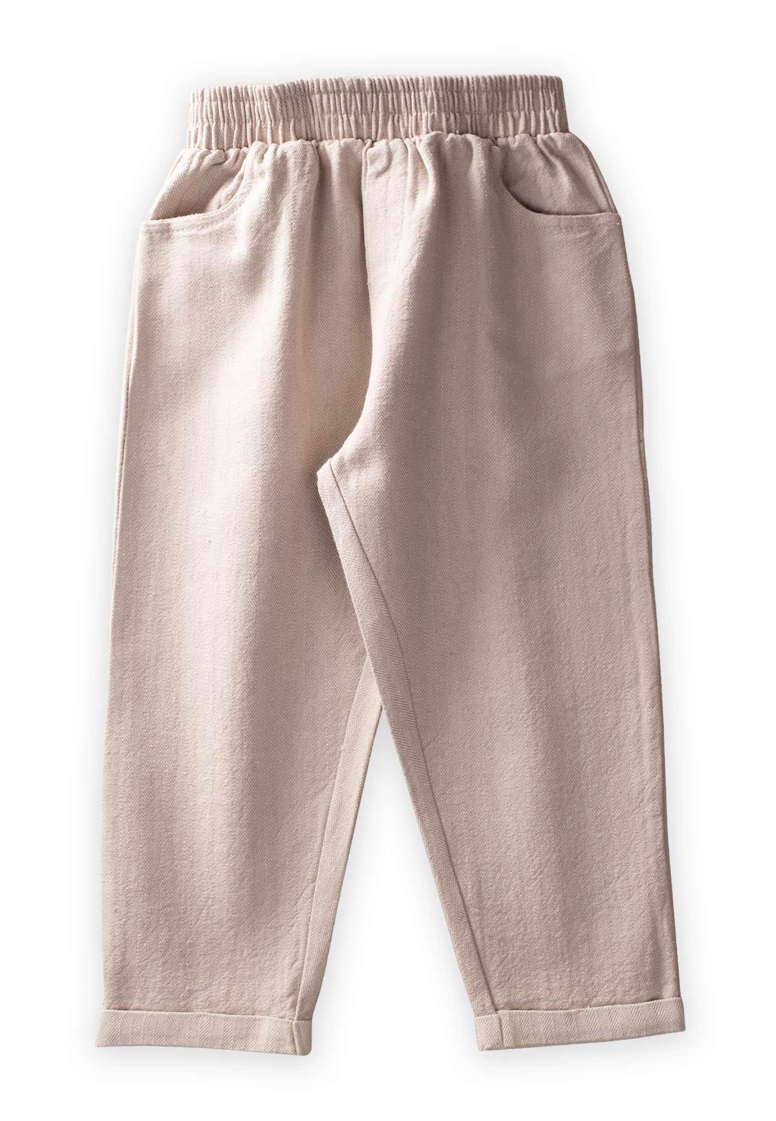 CigitHasır Desen Pantolon 2-7 Yaş BEJ