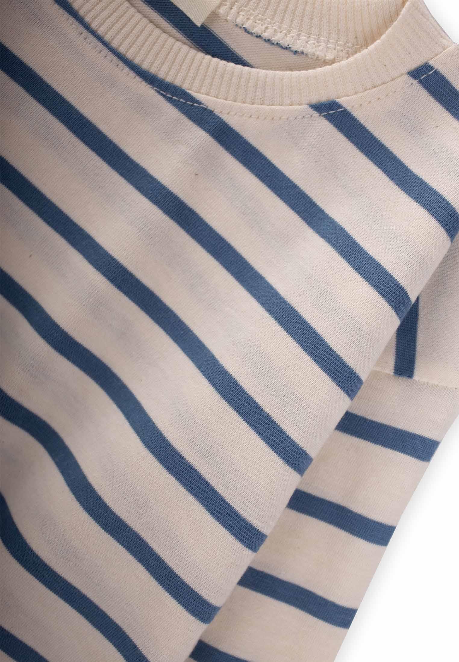 CigitÇizgili Mevsimlik T-Shırt 1-10 Yaş İNDİGO MAVİ