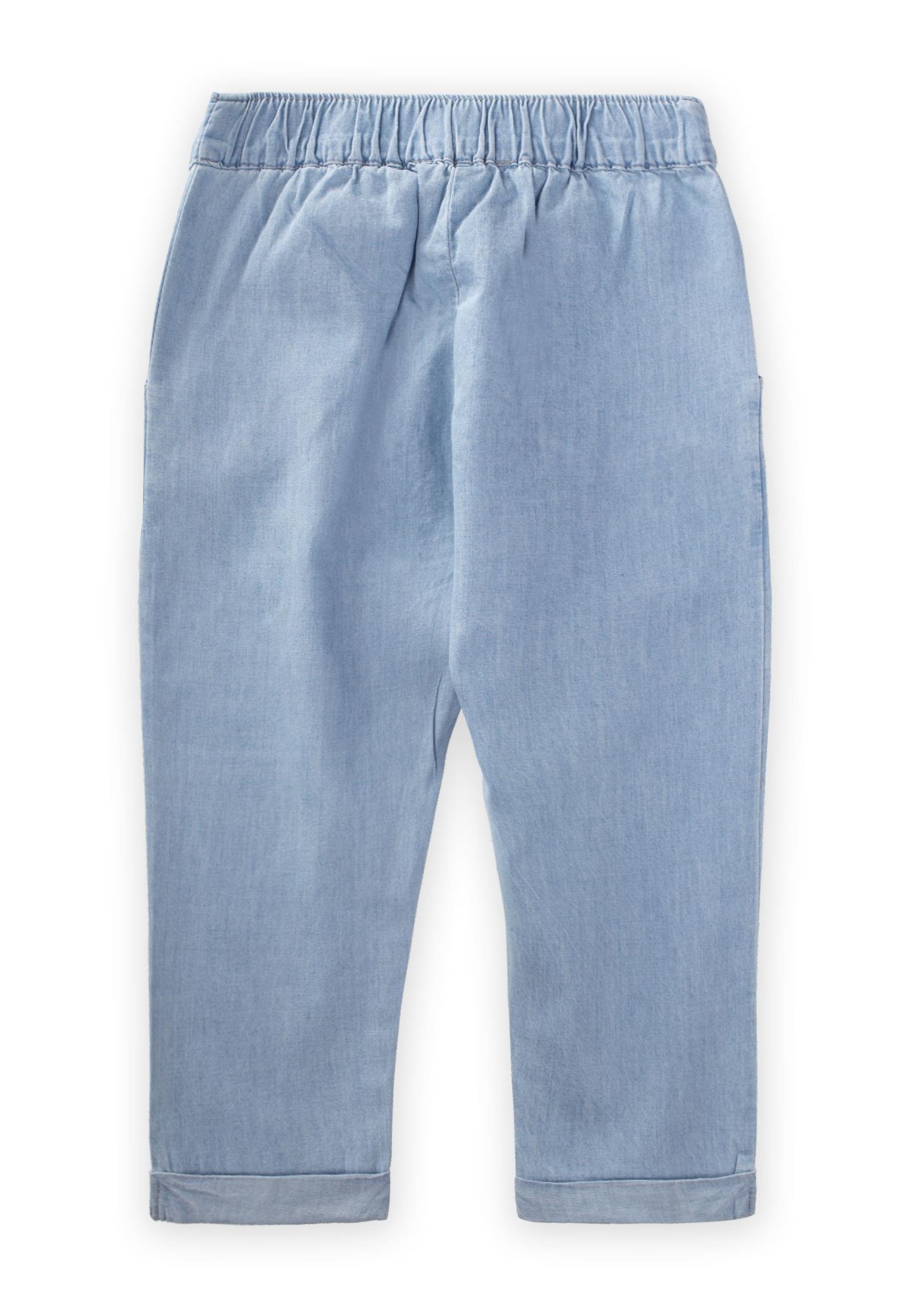 CigitPileli Boyfriend Kot Pantolon 1-5 Yaş BUZ MAVİS