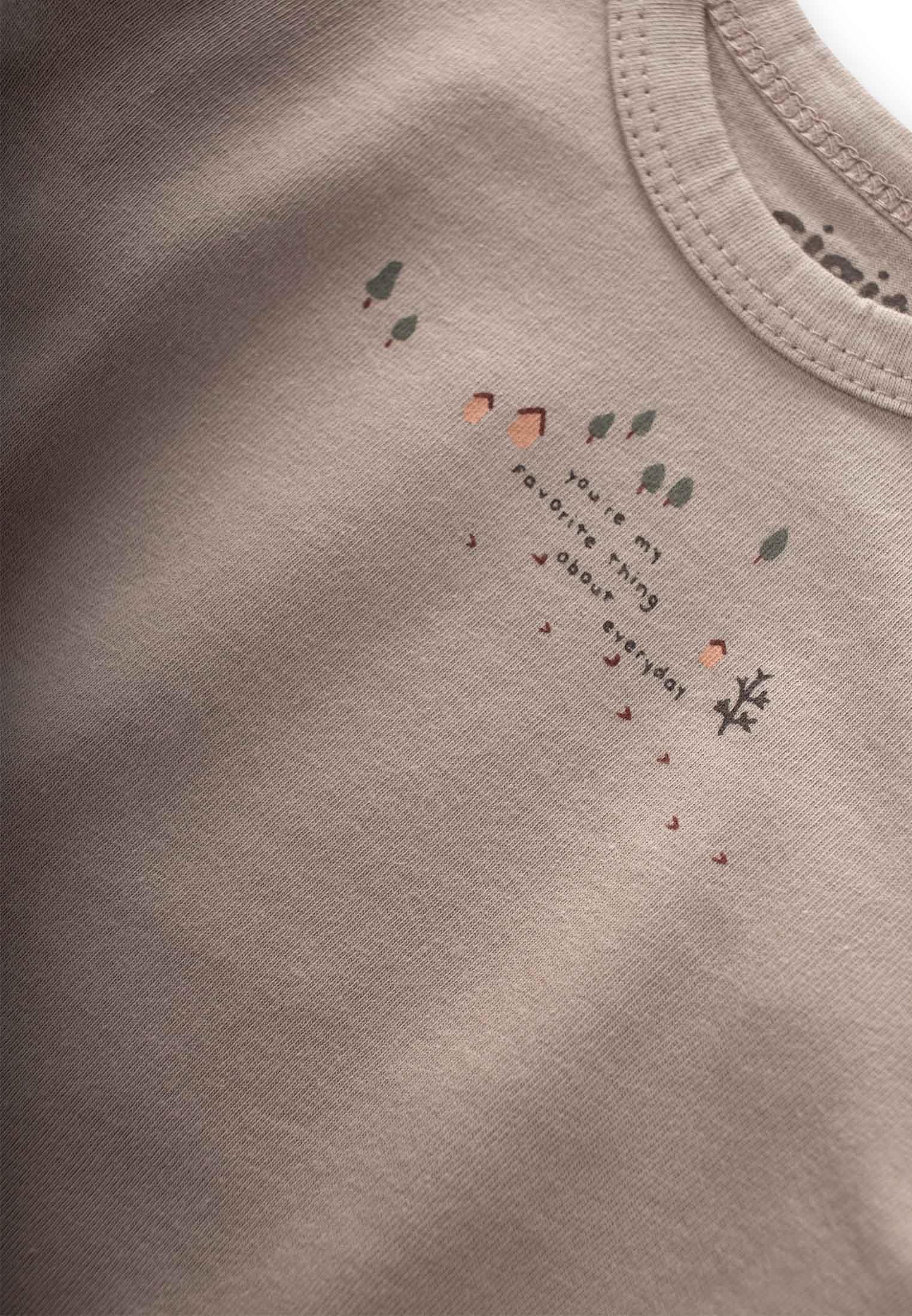 CigitBaskılı Mevsimlik T-Shırt 0-4 Yaş TAŞ