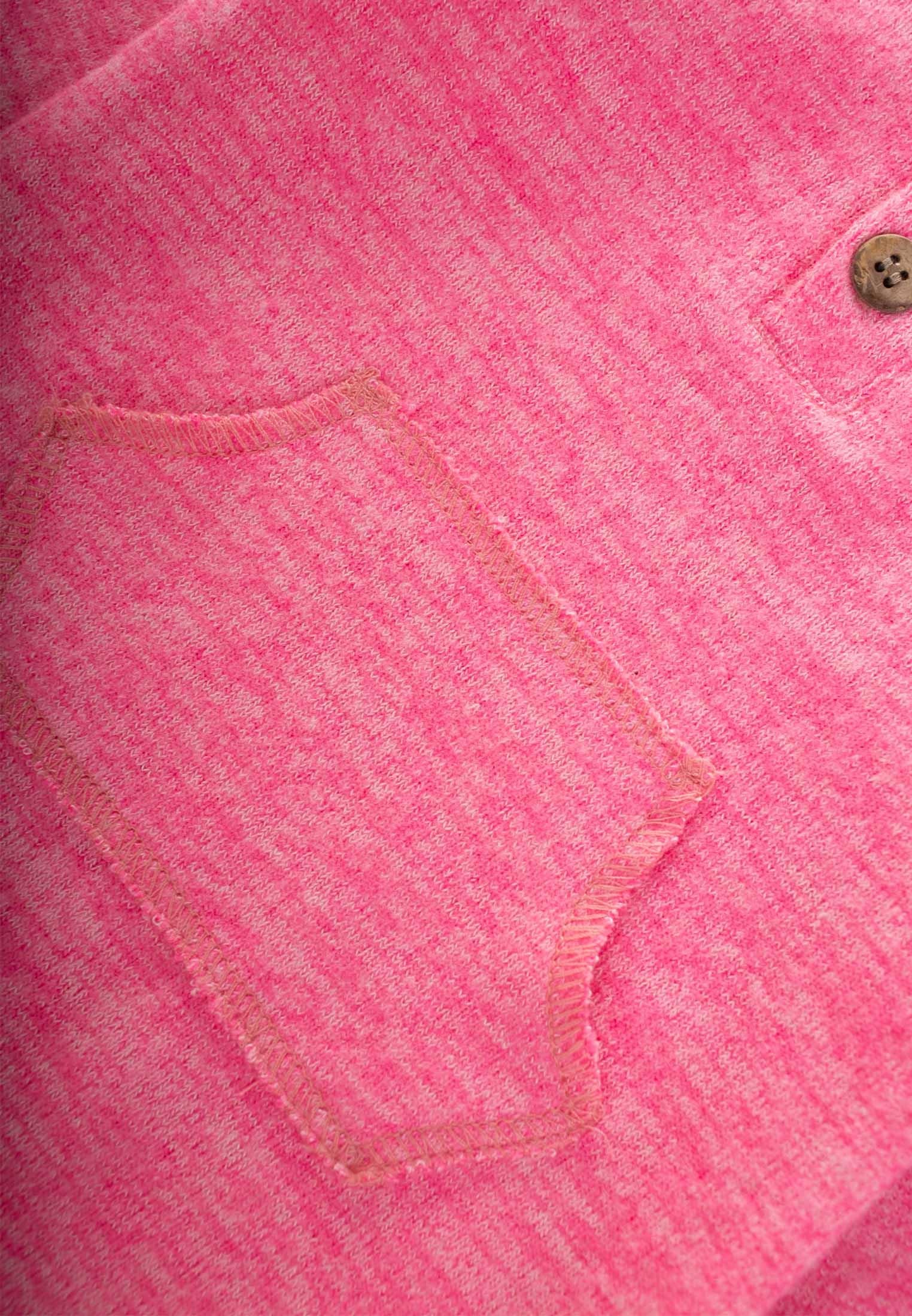 CigitMelanjlı Kanguru Cepli Tulum 0-3 Yaş PEMBE MELANJ