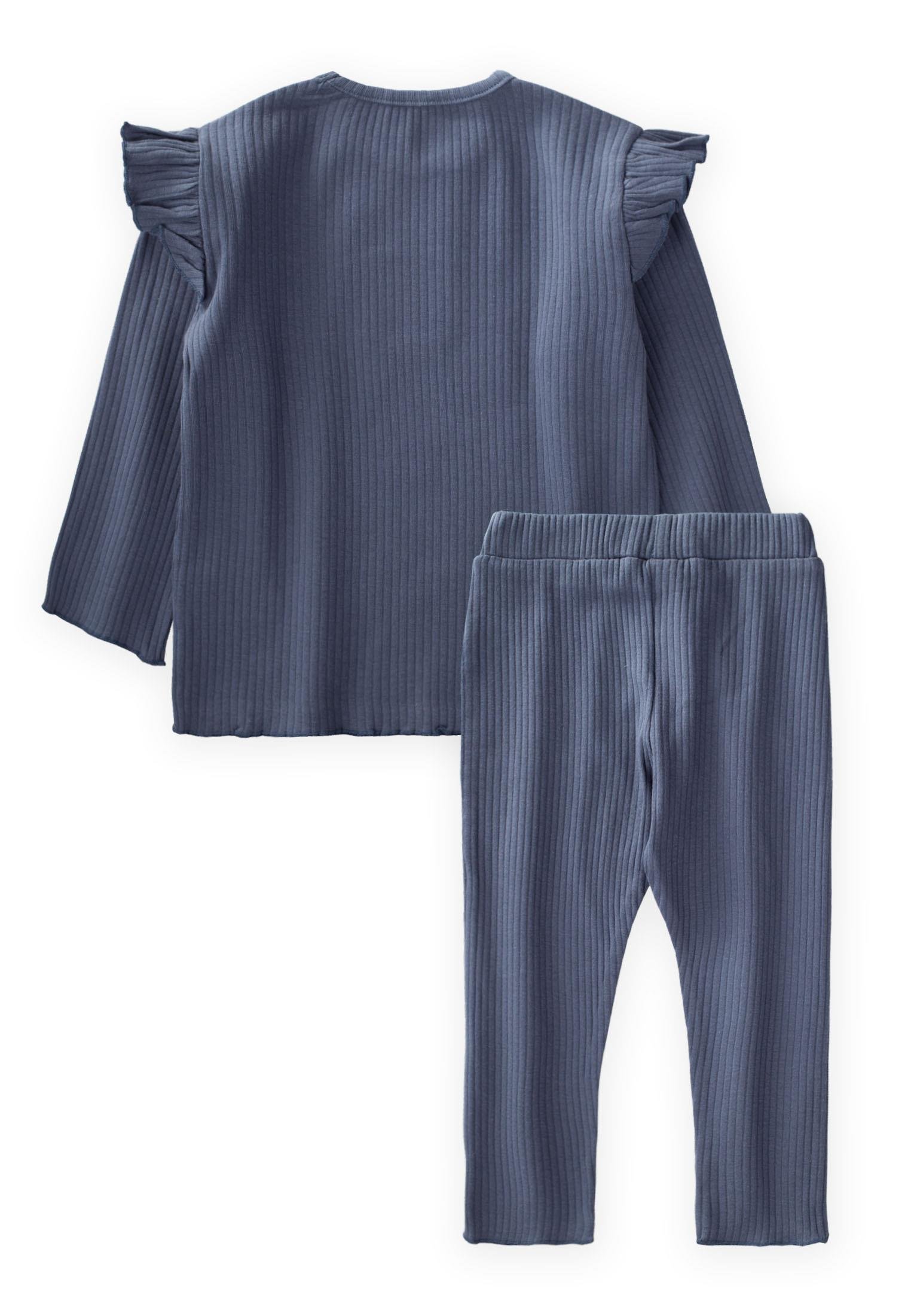 CigitEtiket Detaylı Mevsimlik Kız Takım 1-10 Yaş LACİVERT