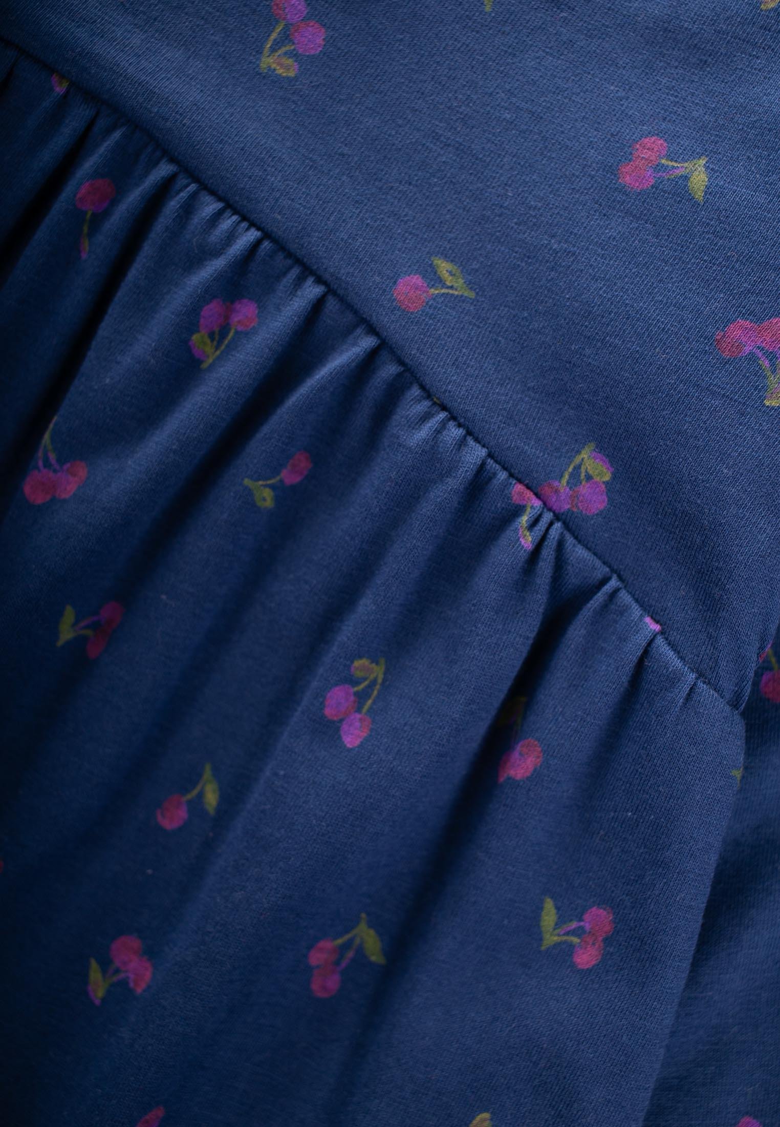 CigitDesenli Mevsimlik Elbise 1-7 Yaş KİRAZ DESEN