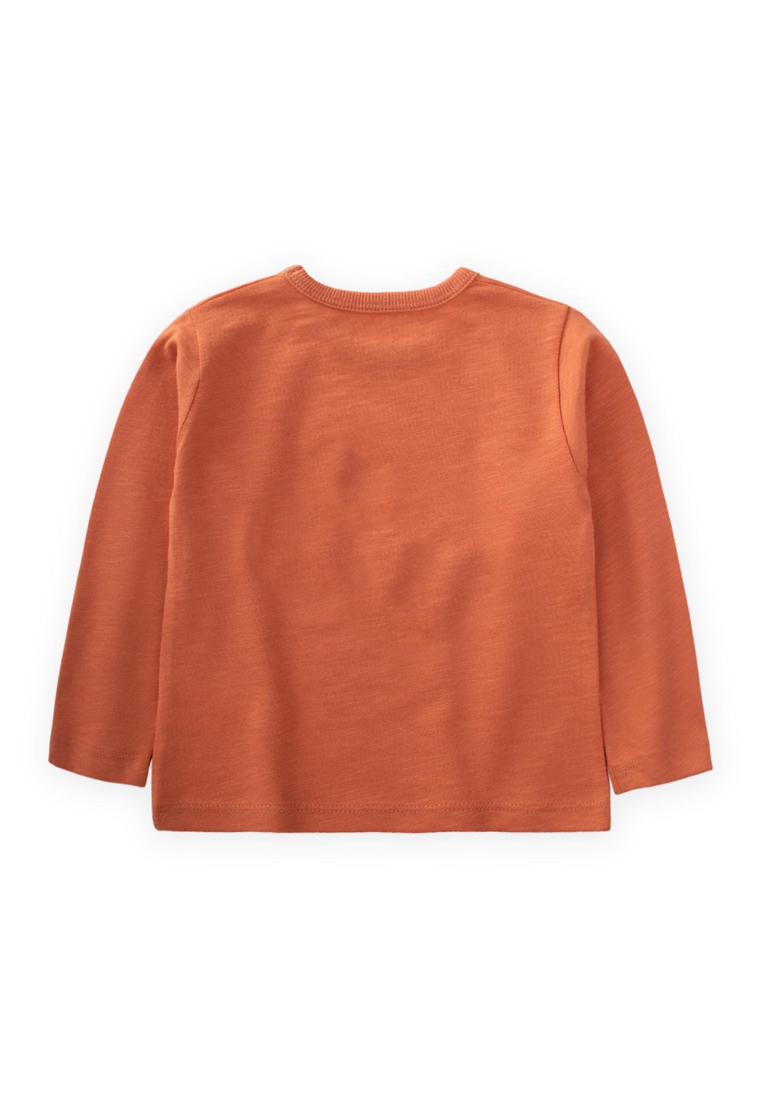 CigitSeek Wıldlıfe Nakışlı Mevsimlik T-Shırt 1-7 Yaş ORANJ