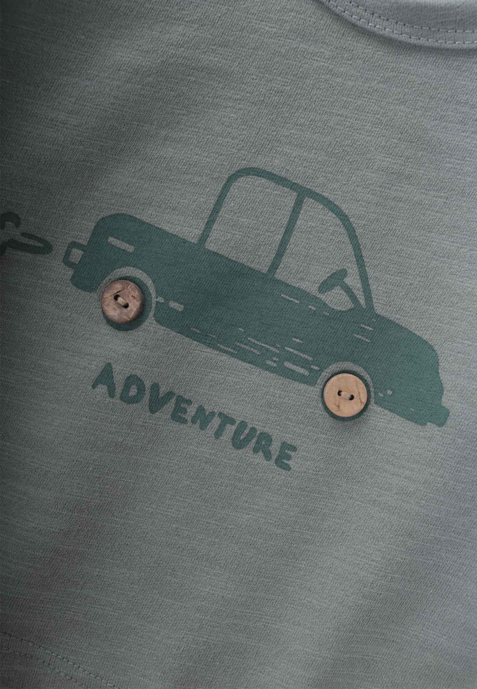 CigitAdventure Baskılı Erkek Sweatshırt 0-5 Yaş ÇAĞLA YEŞİLİ