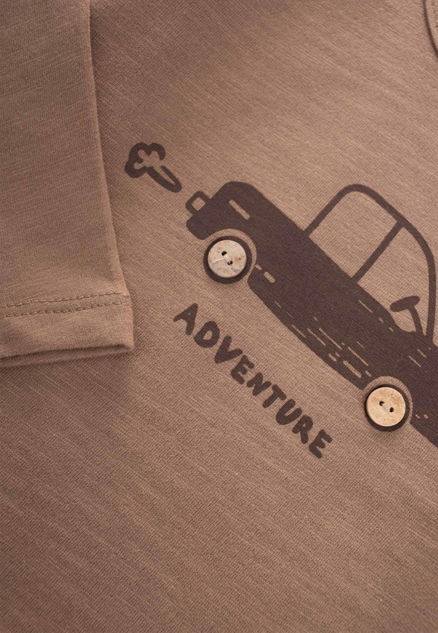 CigitAdventure Baskılı Erkek Sweatshırt 0-5 Yaş VİZON