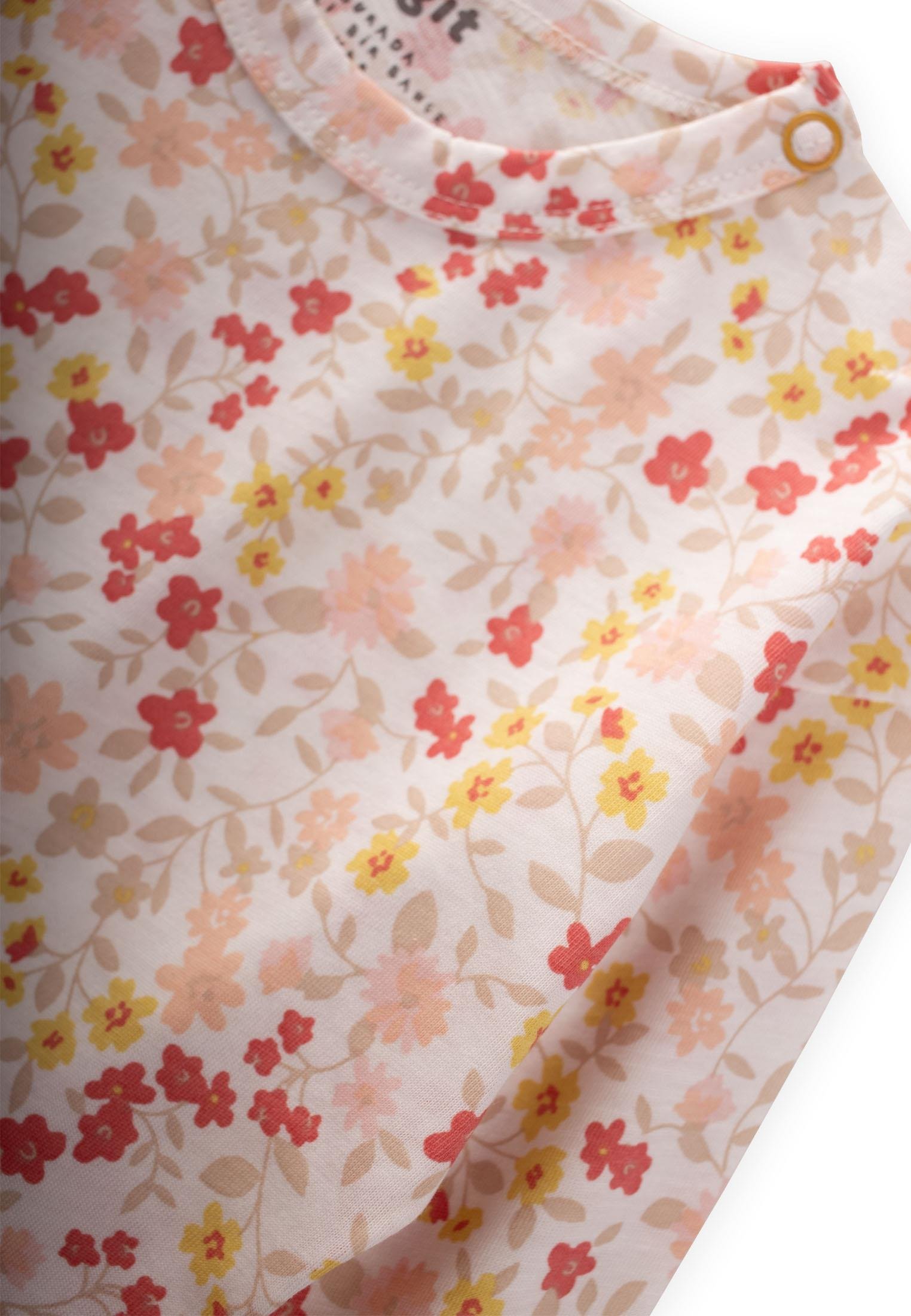 CigitÇıtır Çiçek Desenli Mevsimlik Takım 1-5 Yaş EKRU