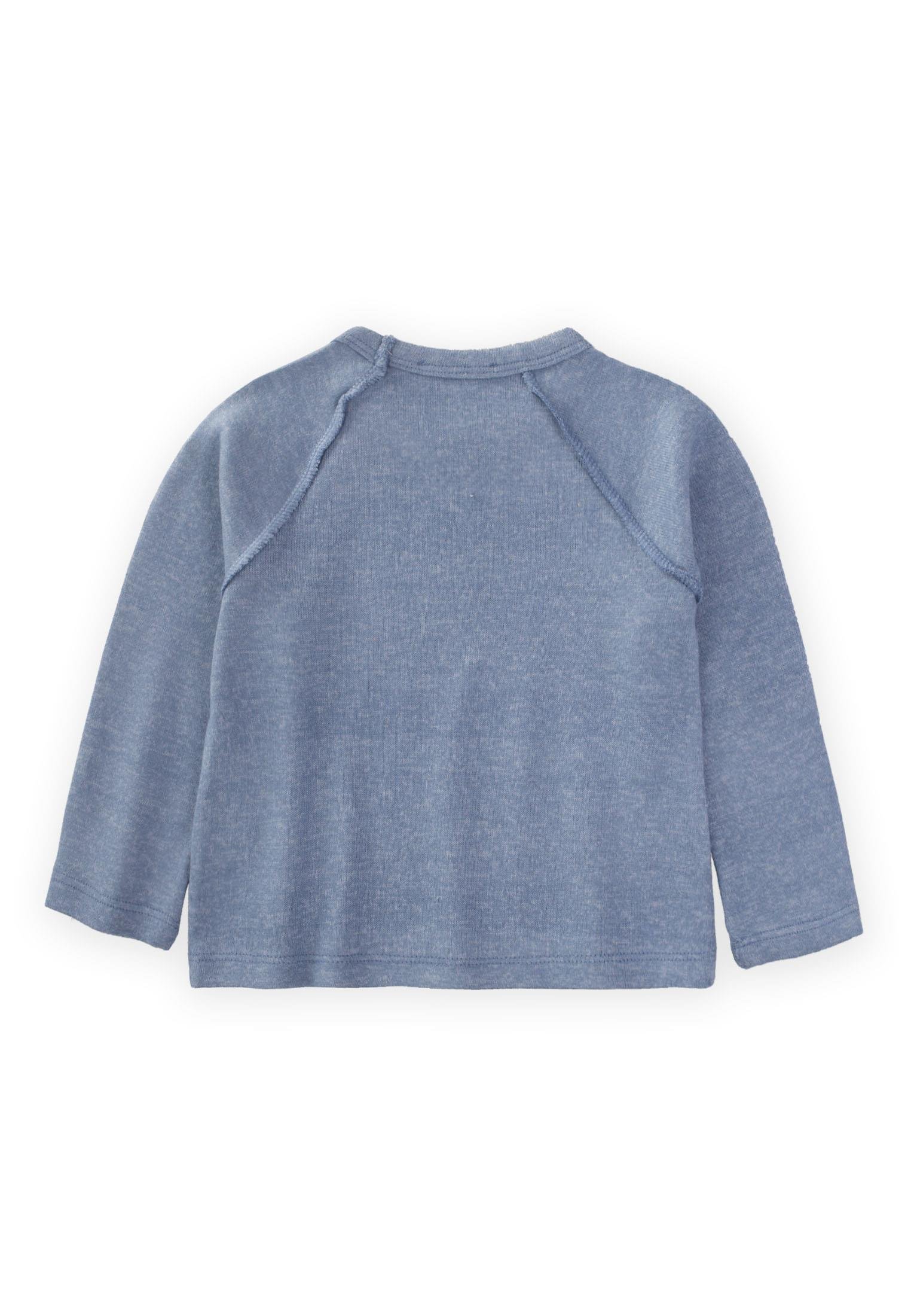 CigitKırçıllı Reglan Kol Mevsimlik Sweat 1-5 Yaş İNDİGO MAVİ