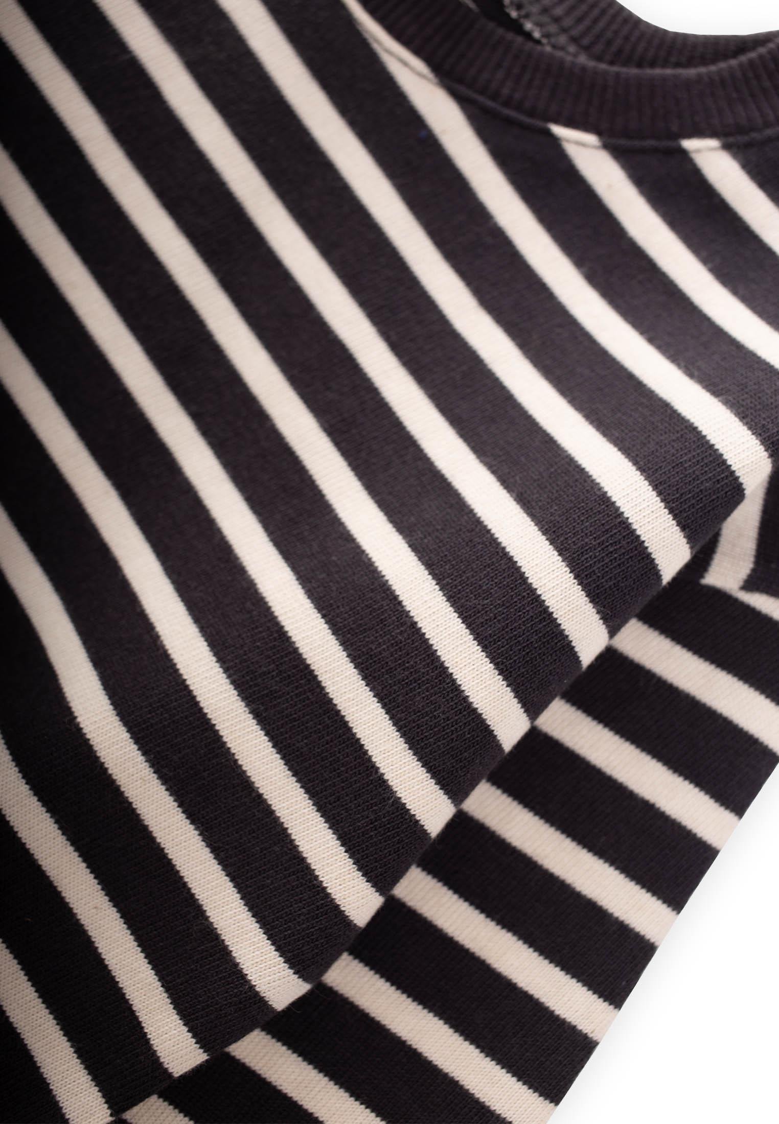 CigitÇizgili Triko Sweatshırt 2-14 Yaş ANTRASİT