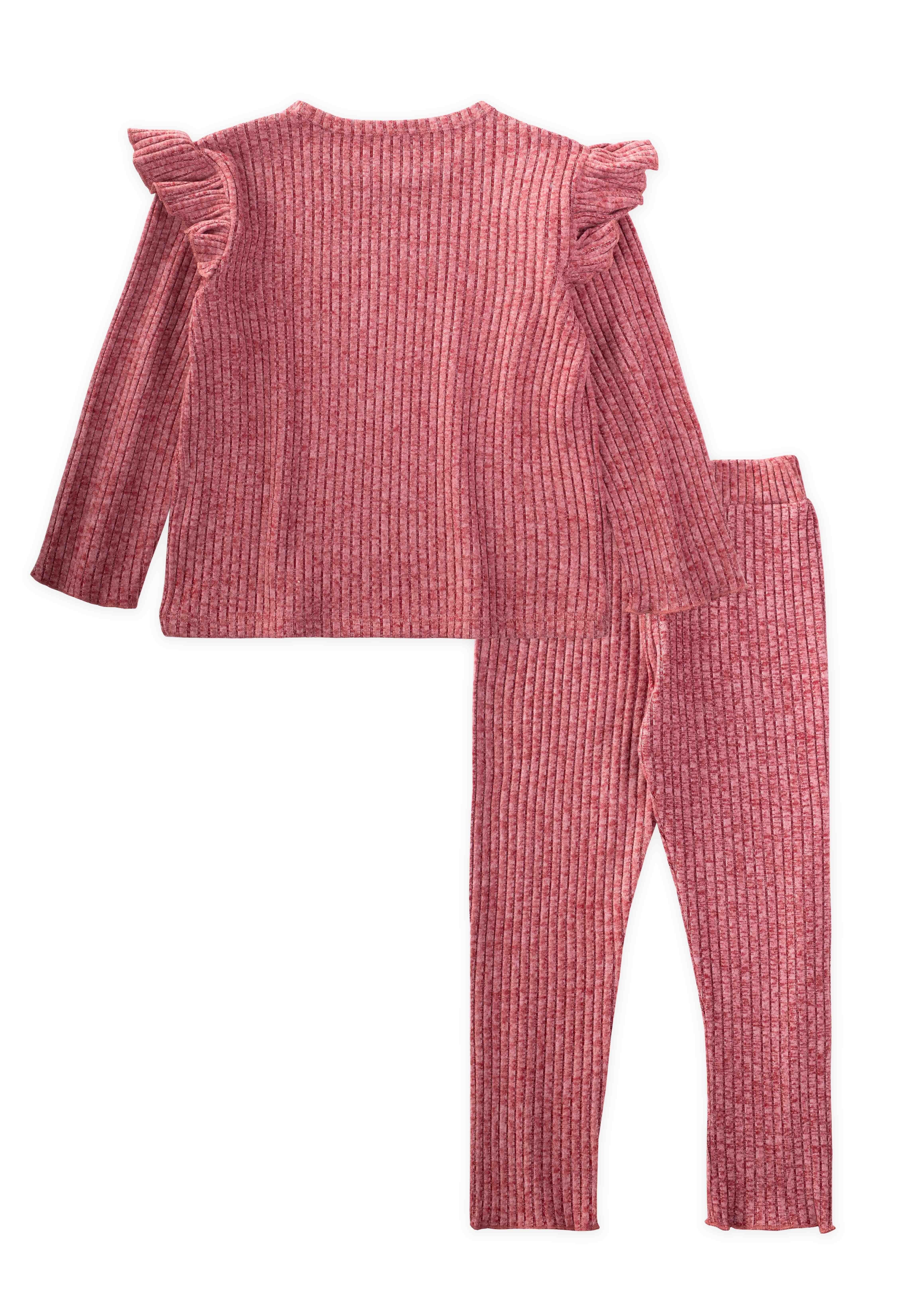 CigitFitilli Mevsimlik Kız Takım 2-10 Yaş GÜL KURUSU