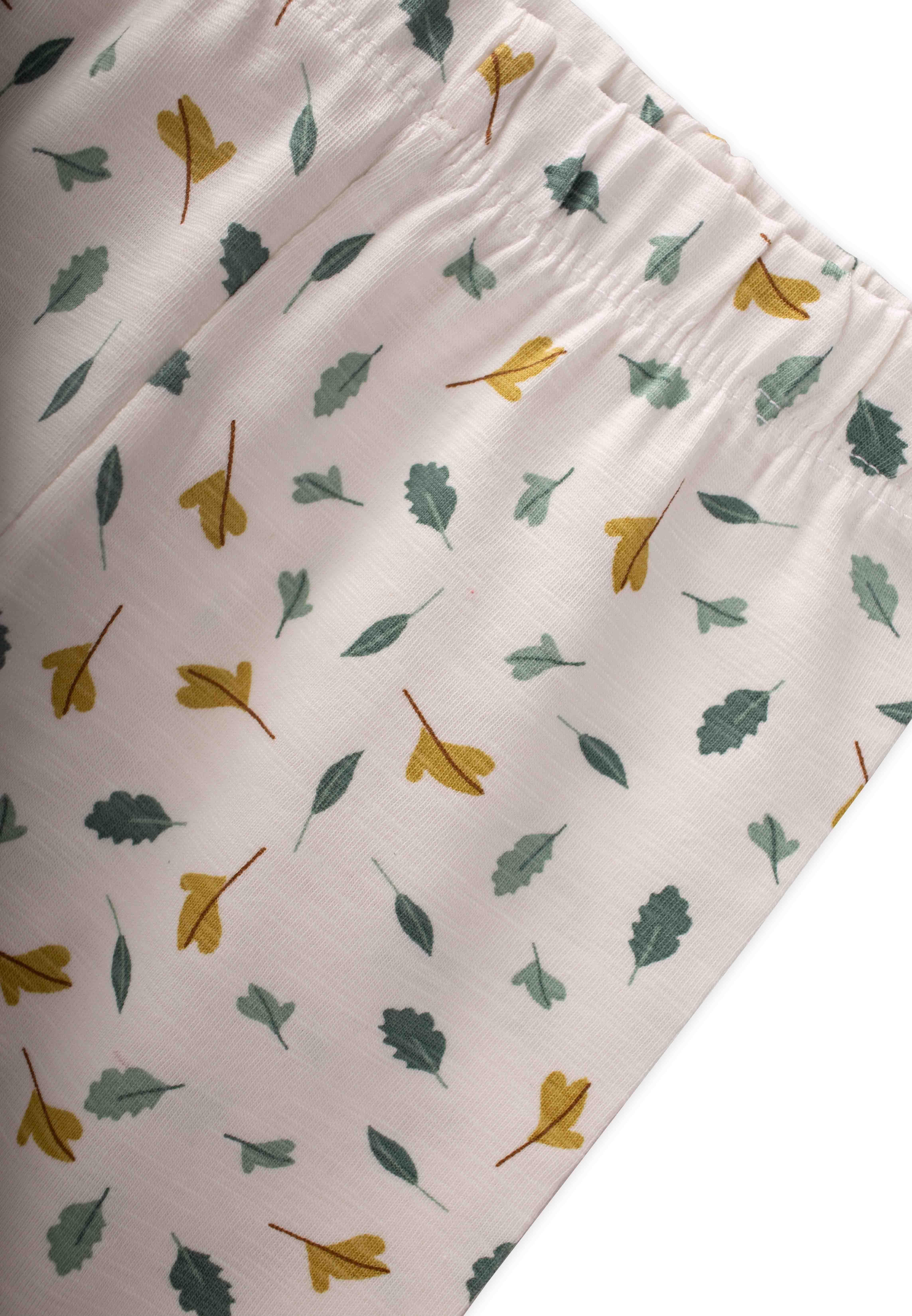 CigitDesenli Tayt 1-8 Yaş KIRIK BEYAZ