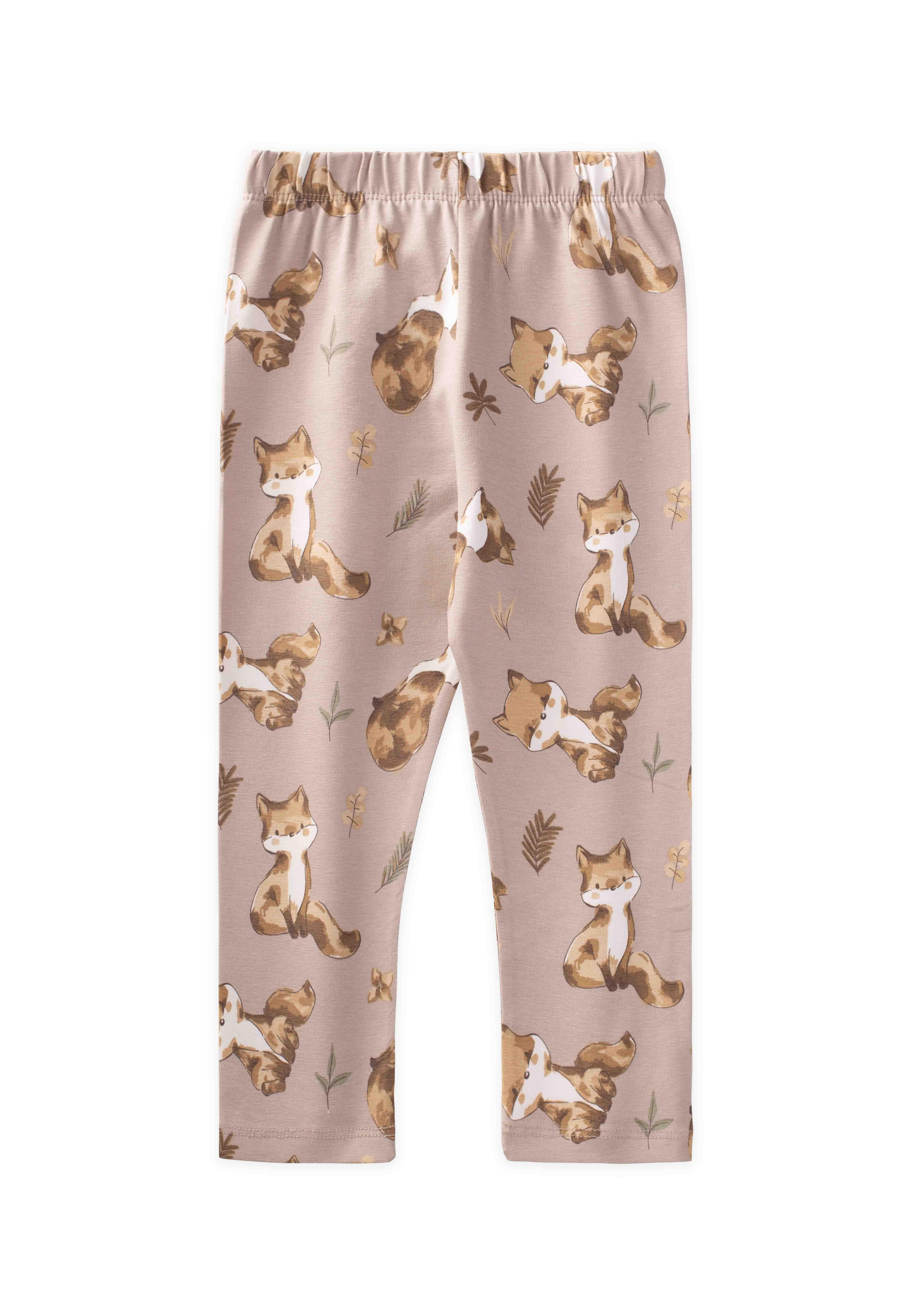 CigitDesenli Tayt 1-8 Yaş TİLKİ DESEN