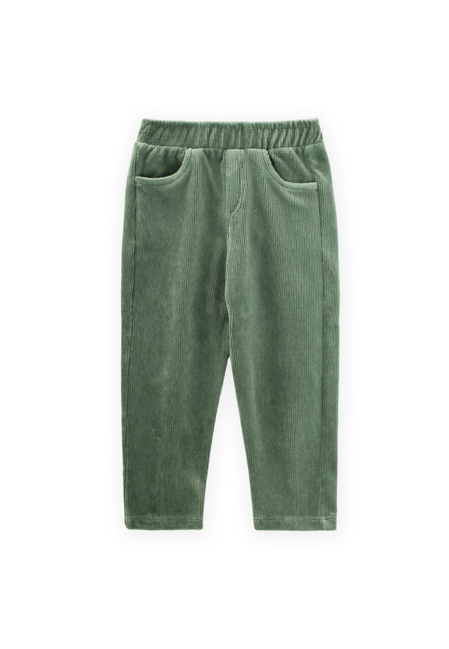 CigitFitilli Kadife Pantolon 1-8 Yaş YEŞİL