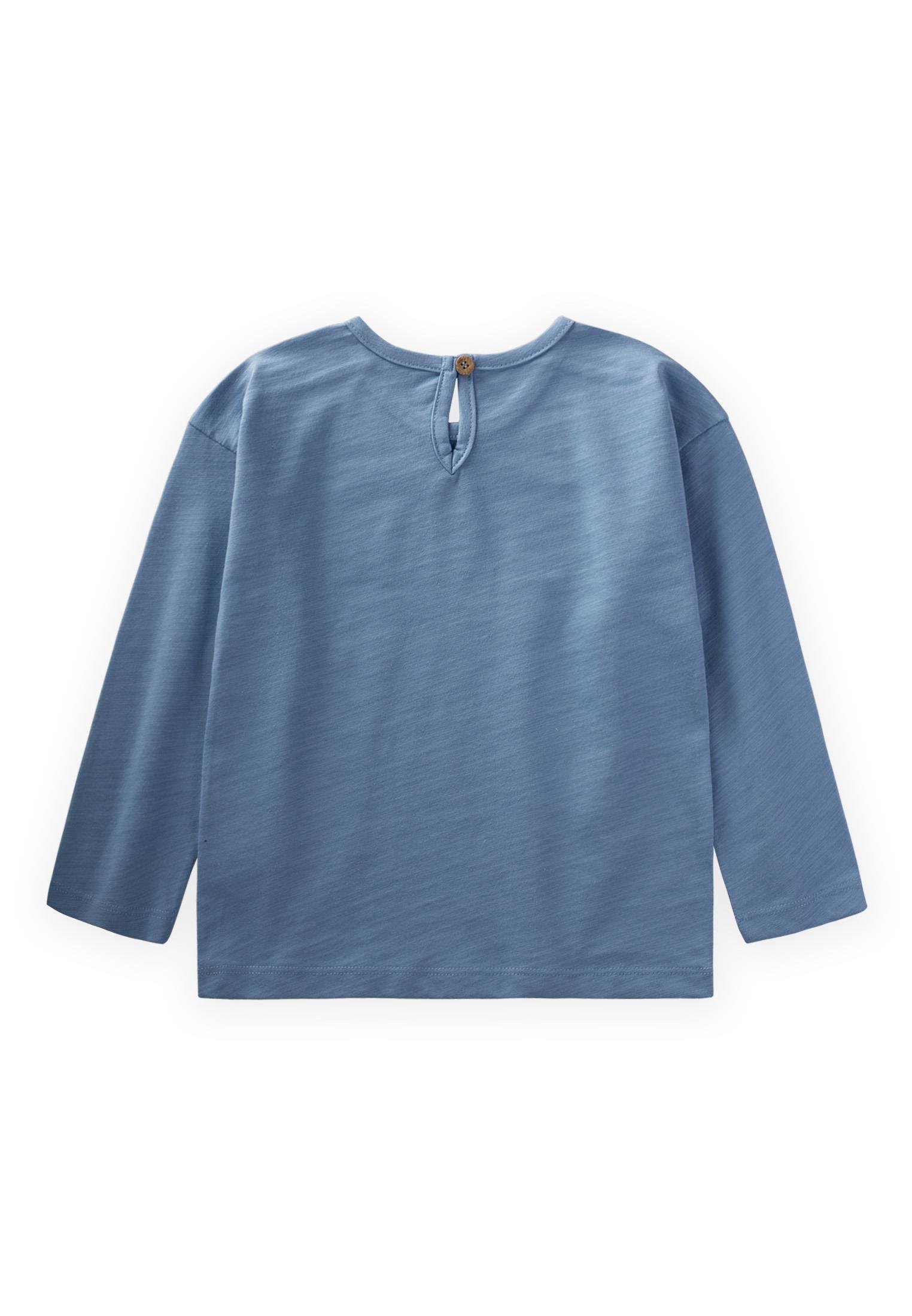 CigitÇiçek Baskılı Mevsimlik T-Shırt 2-10 Yaş MAVİ