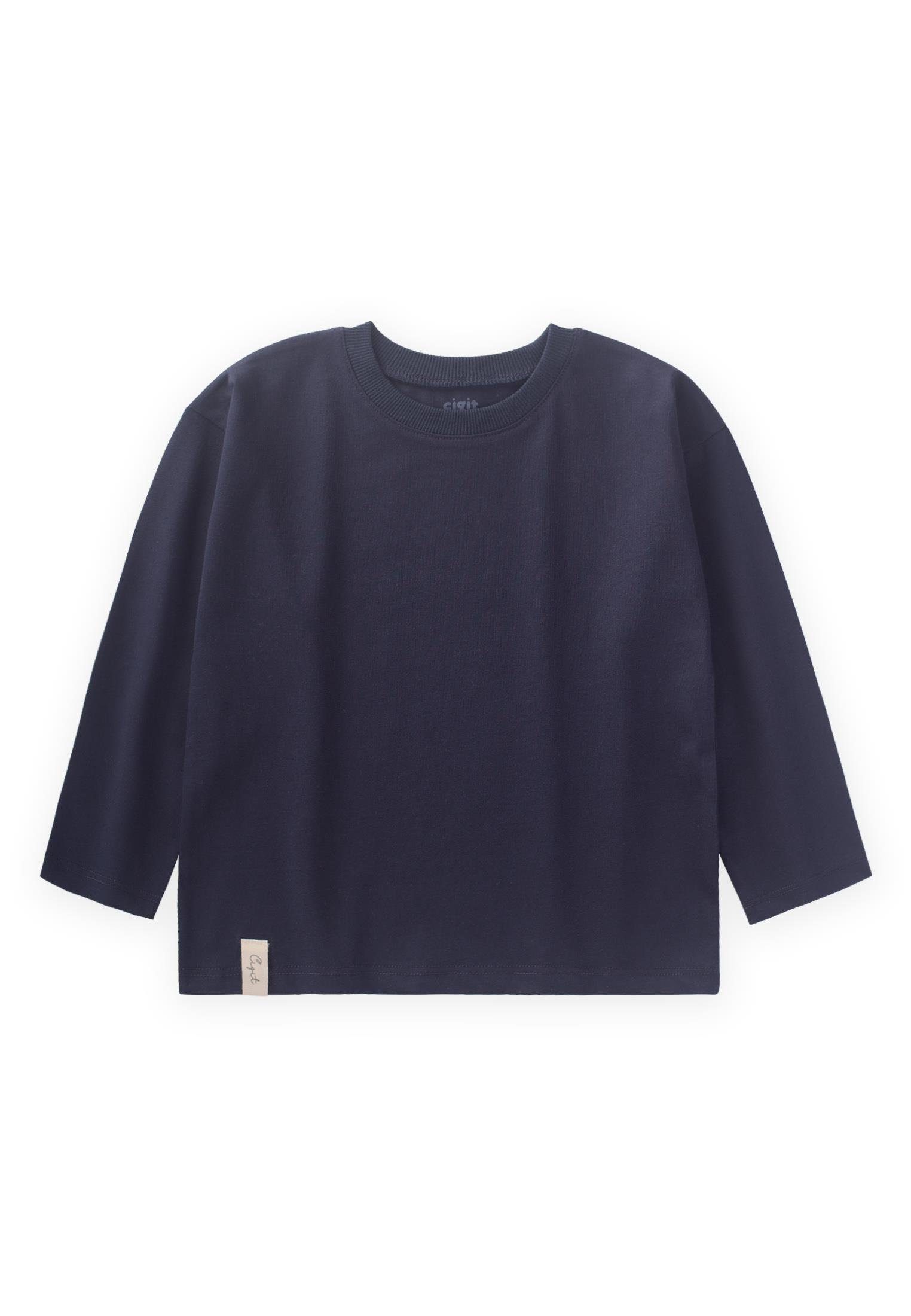 CigitMevsimlik Basic T-Shırt 2-10 Yaş LACİVERT
