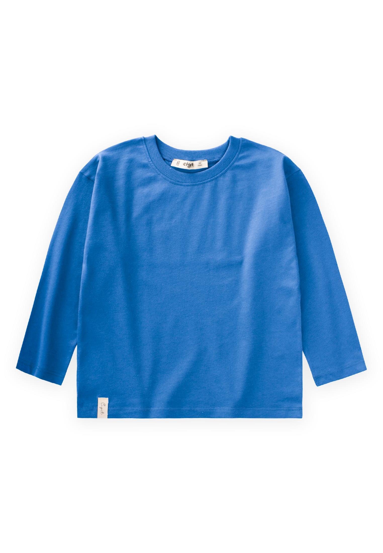 CigitMevsimlik Basic T-Shırt 2-10 Yaş MAVİ