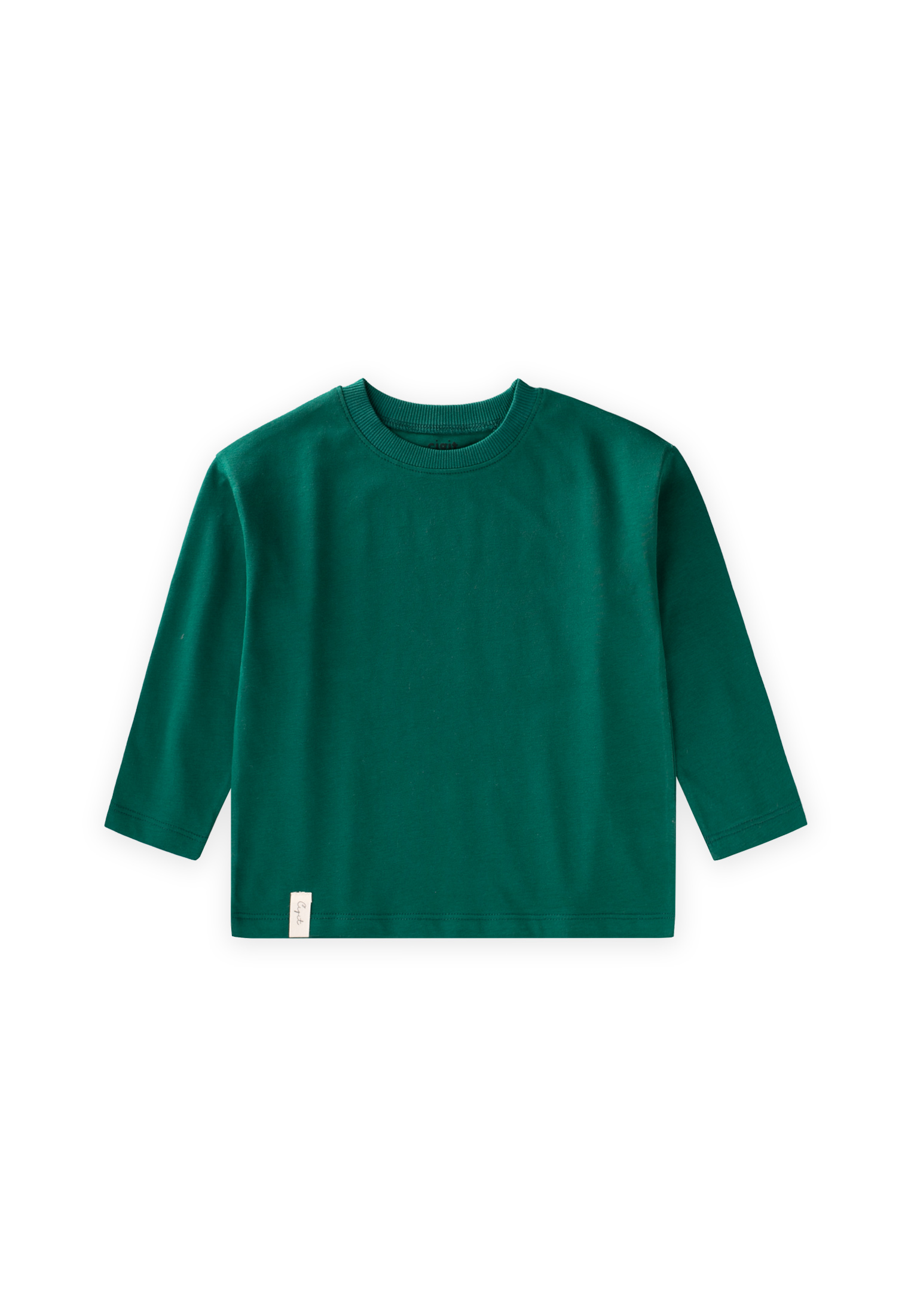 CigitMevsimlik Basic T-Shırt 2-10 Yaş ZÜMRÜT YEŞİLİ