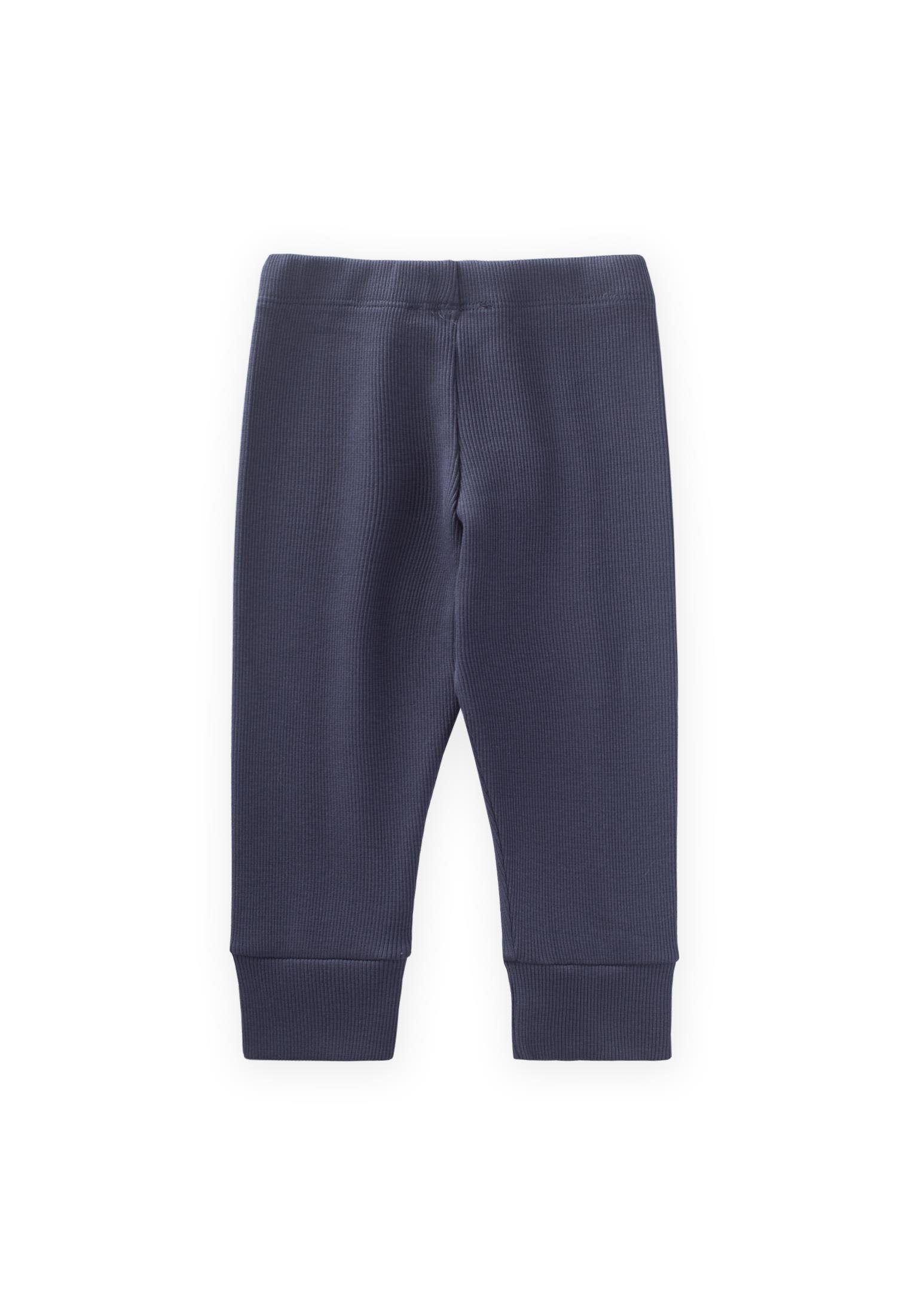 CigitManşetli Düğme Detaylı Tayt 0-3 Yaş LACİVERT