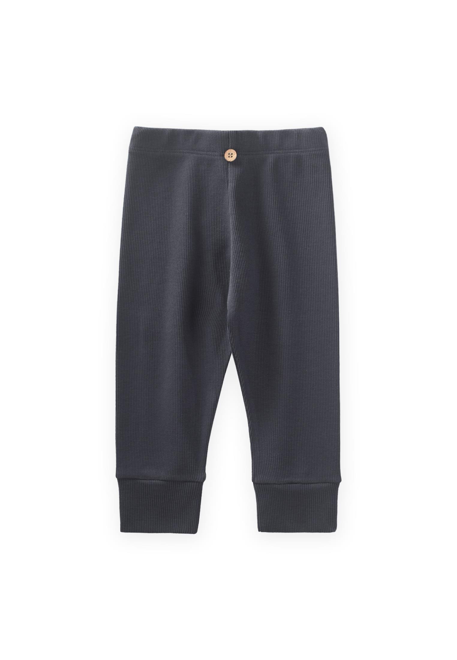 CigitManşetli Düğme Detaylı Tayt 0-3 Yaş ANTRASİT