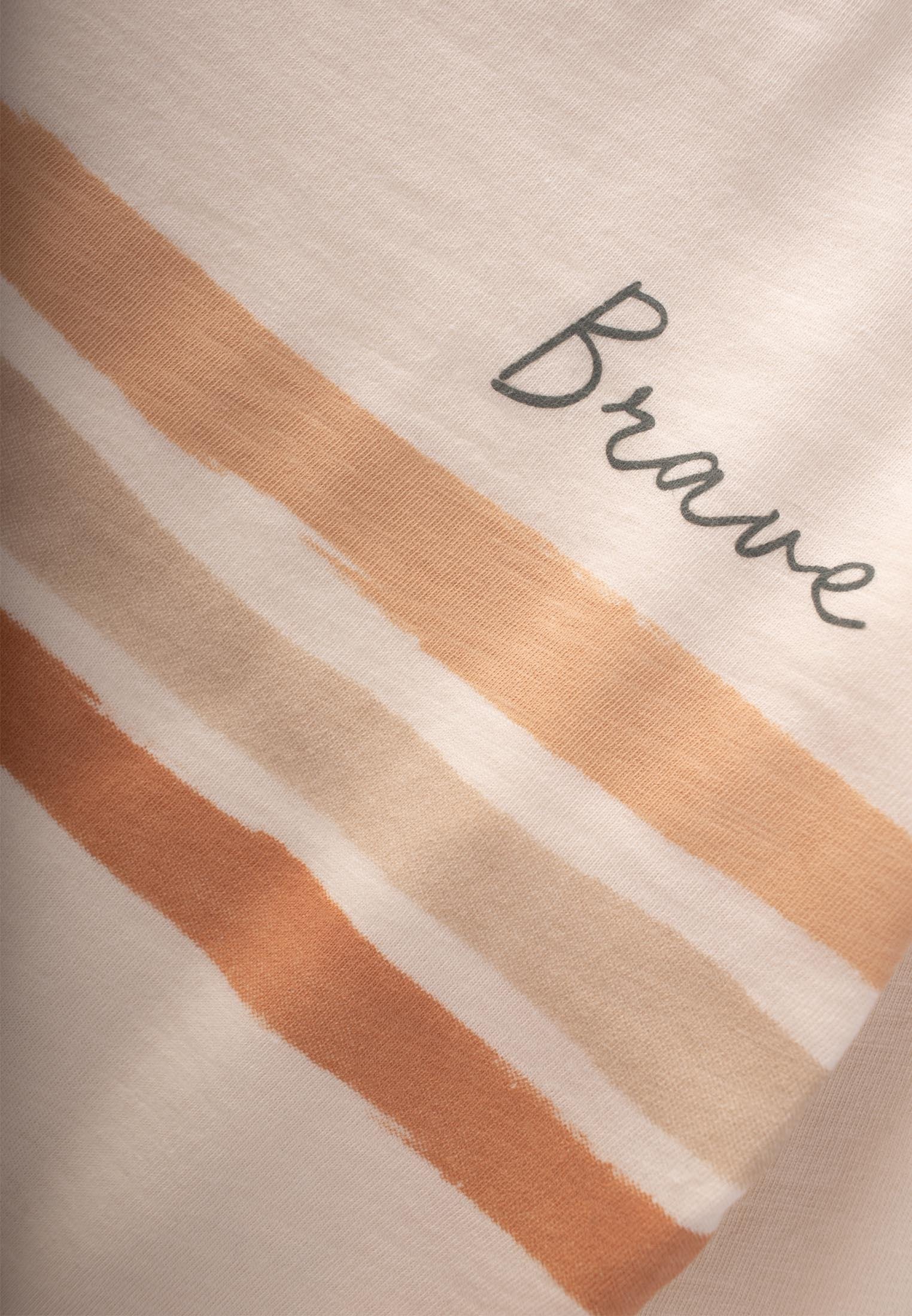 CigitBrave Çizgili Mevsimlik Takım 2-8 Yaş EKRU