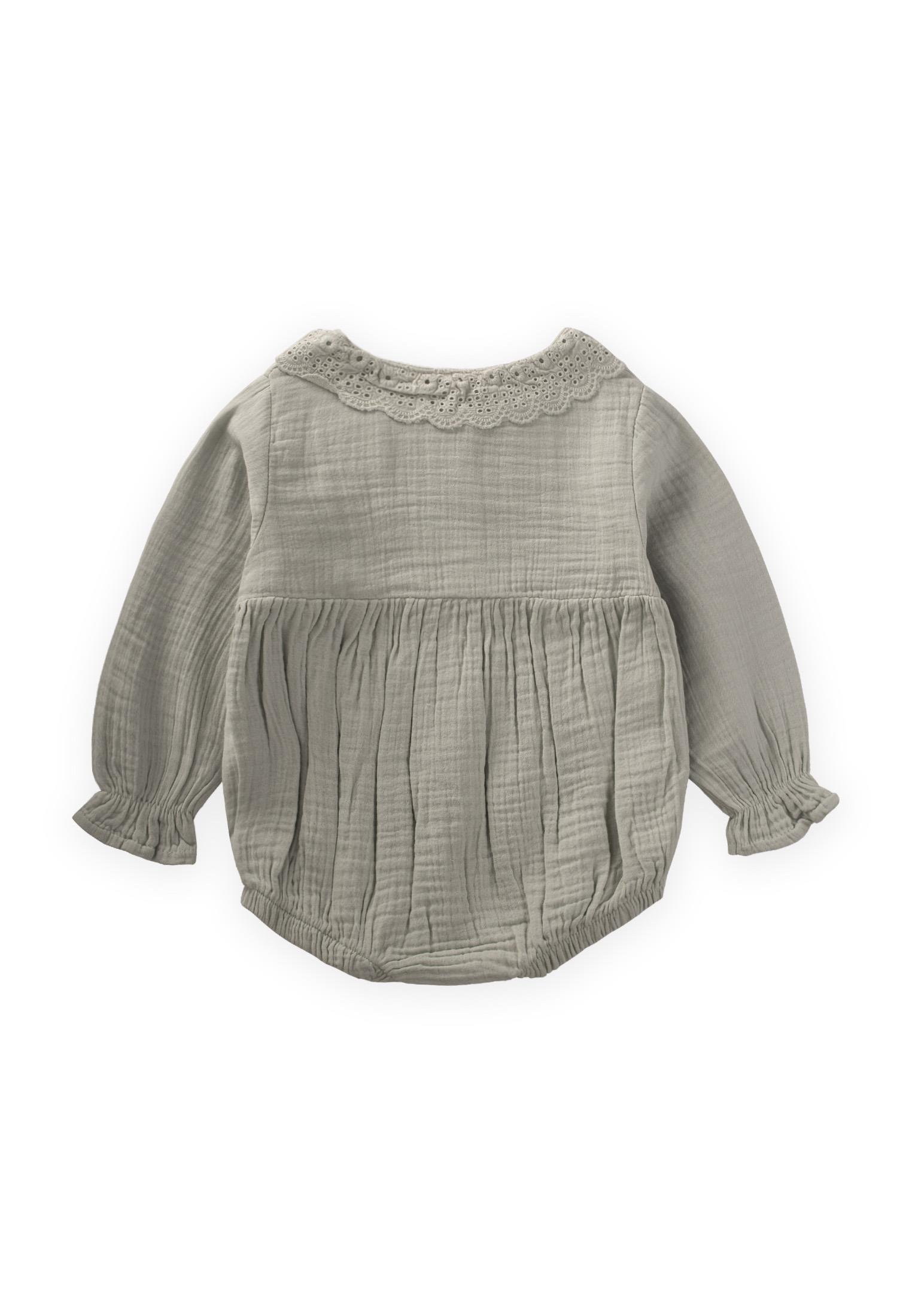 CigitFisto Yakalı Mevsimlik Müslin Zıbın 0-2 Yaş SU YEŞİLİ