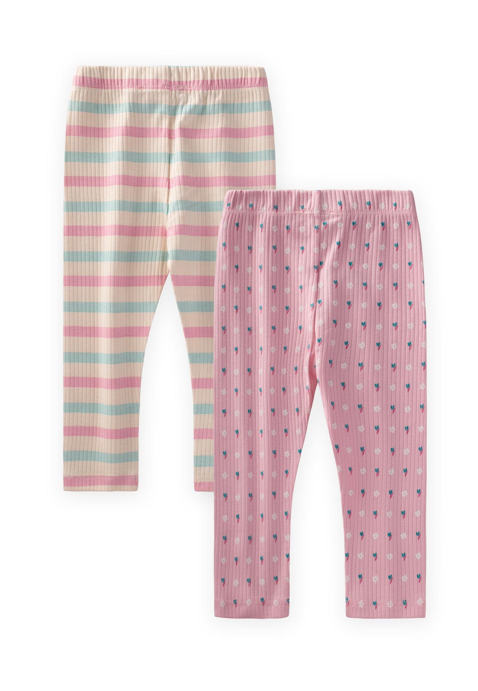 Cigitİkili Set Tayt 1-8 Yaş PEMBE-A BEJ