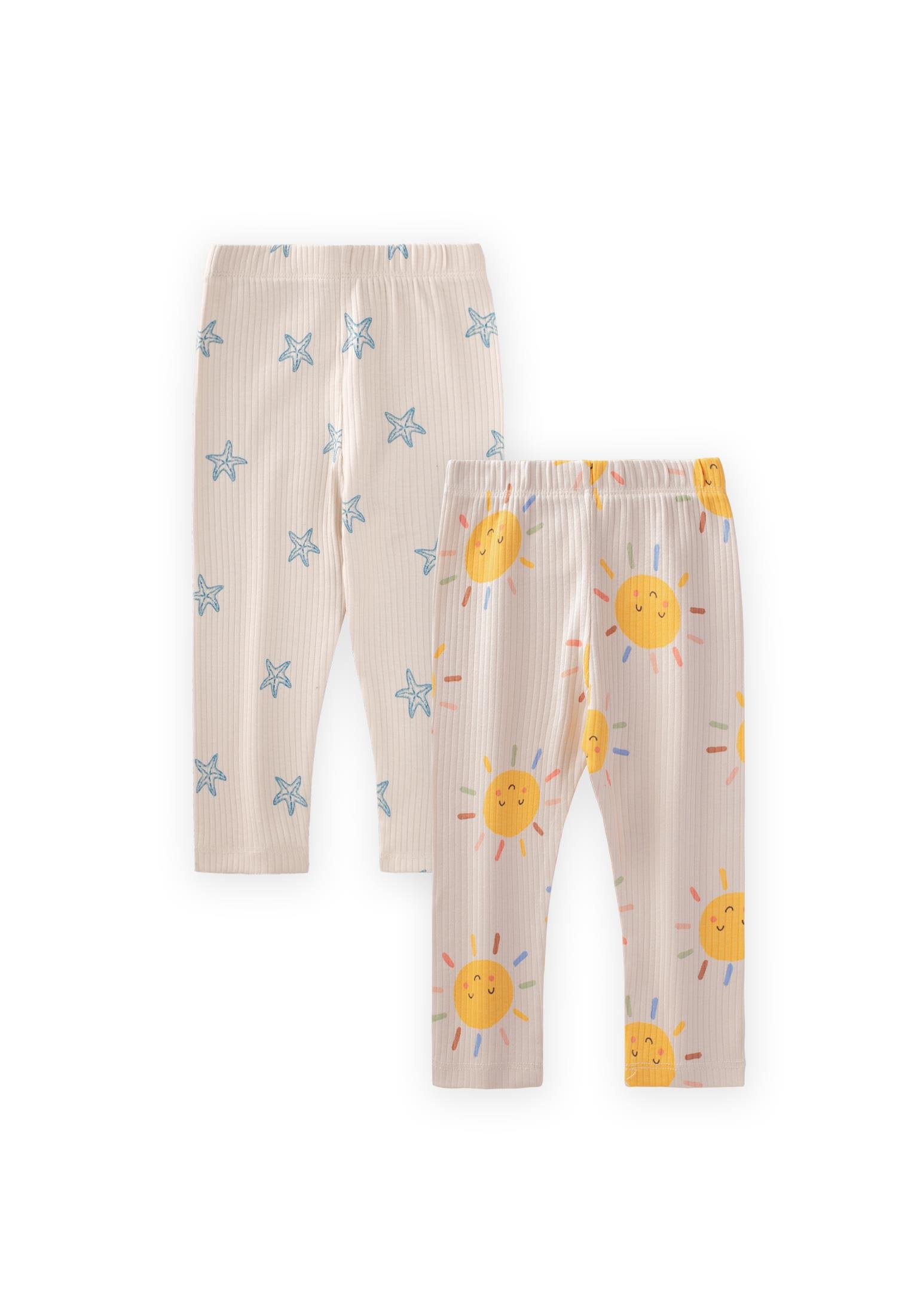 Cigitİkili Set Tayt 1-8 Yaş GÜNEŞ - YILDIZ DESEN