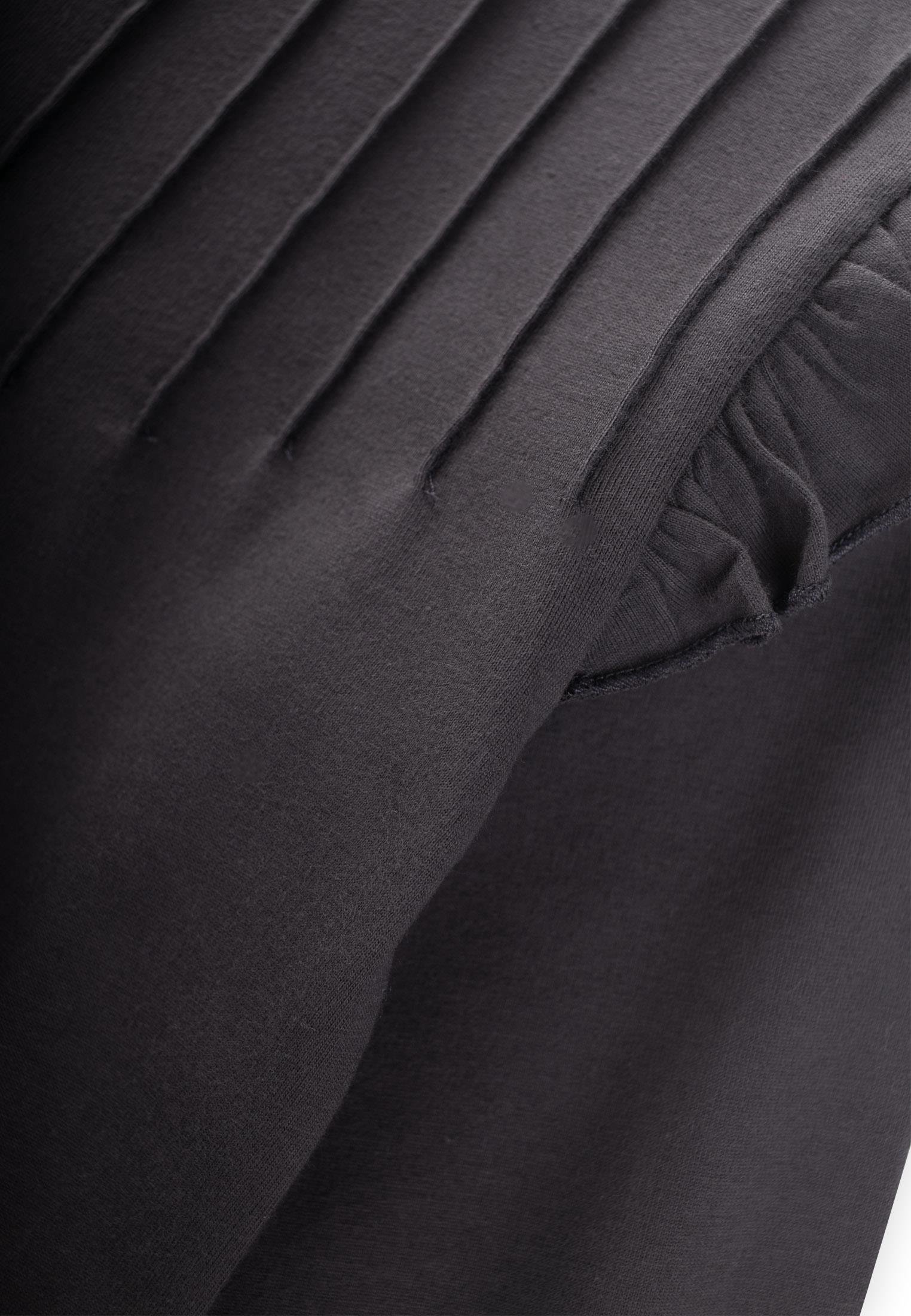 CigitNervür Detaylı T-Shırt 3-10 Yaş FÜME