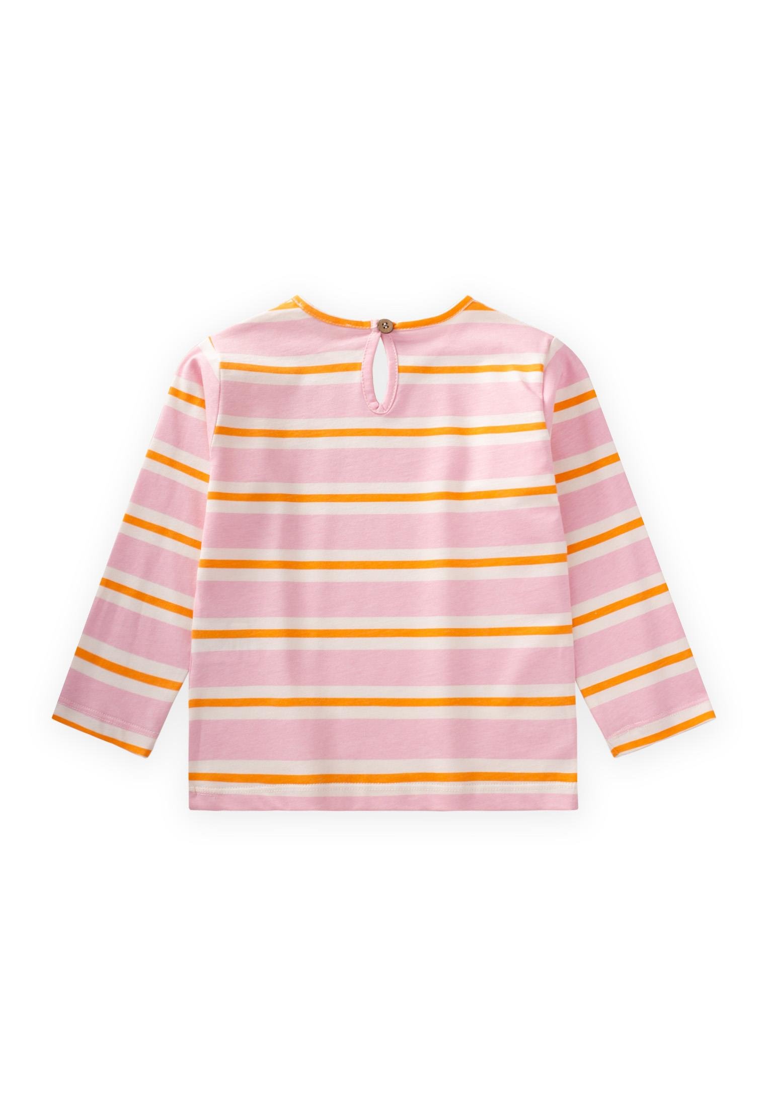 CigitÇizgili Uzun Kollu T-Shırt 2-8 Yaş PUDRA TURUNCU ÇİZGİ