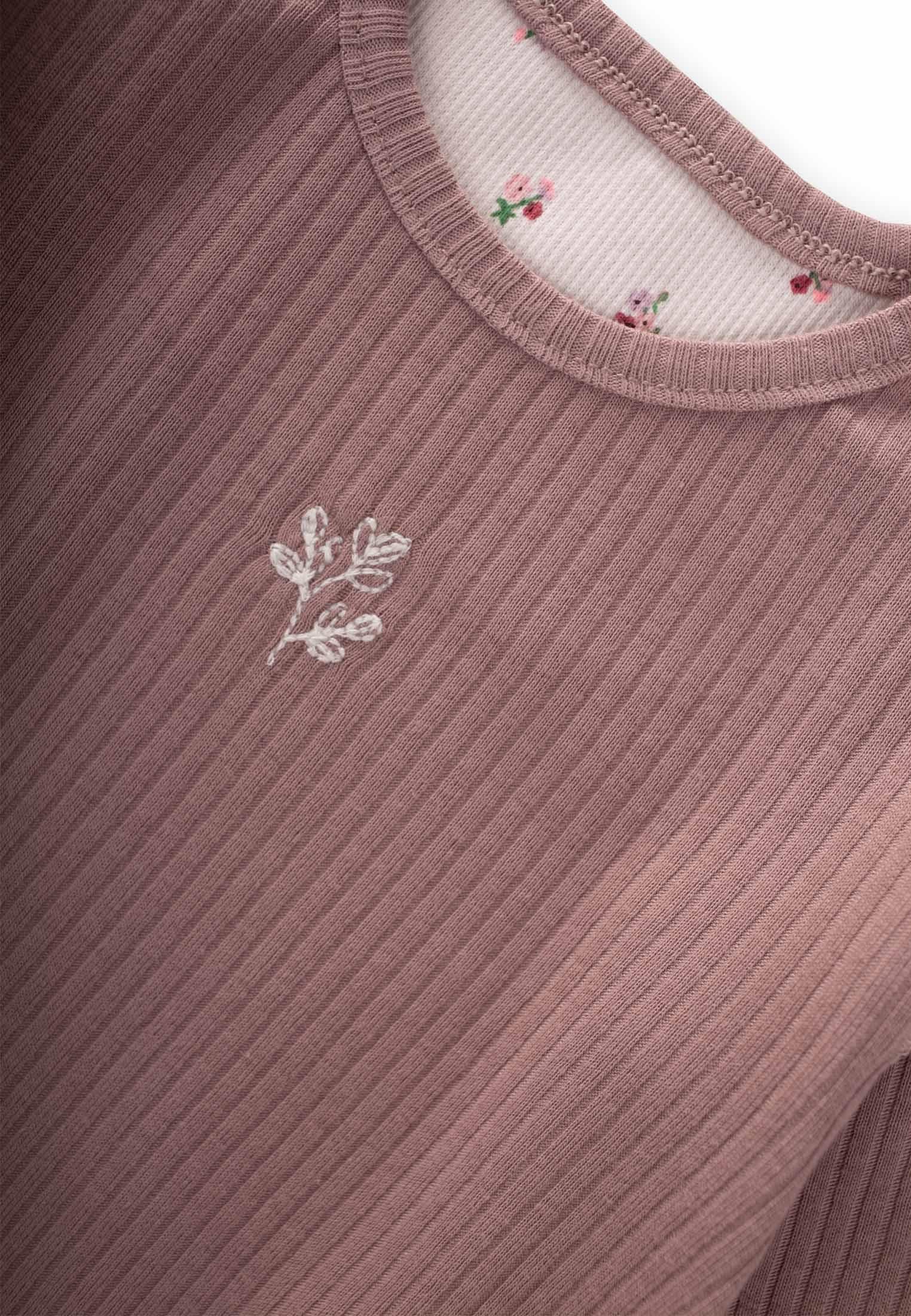 CigitNakışlı Uzun Kollu Fitilli Takım 0-5 Yaş BAKIR