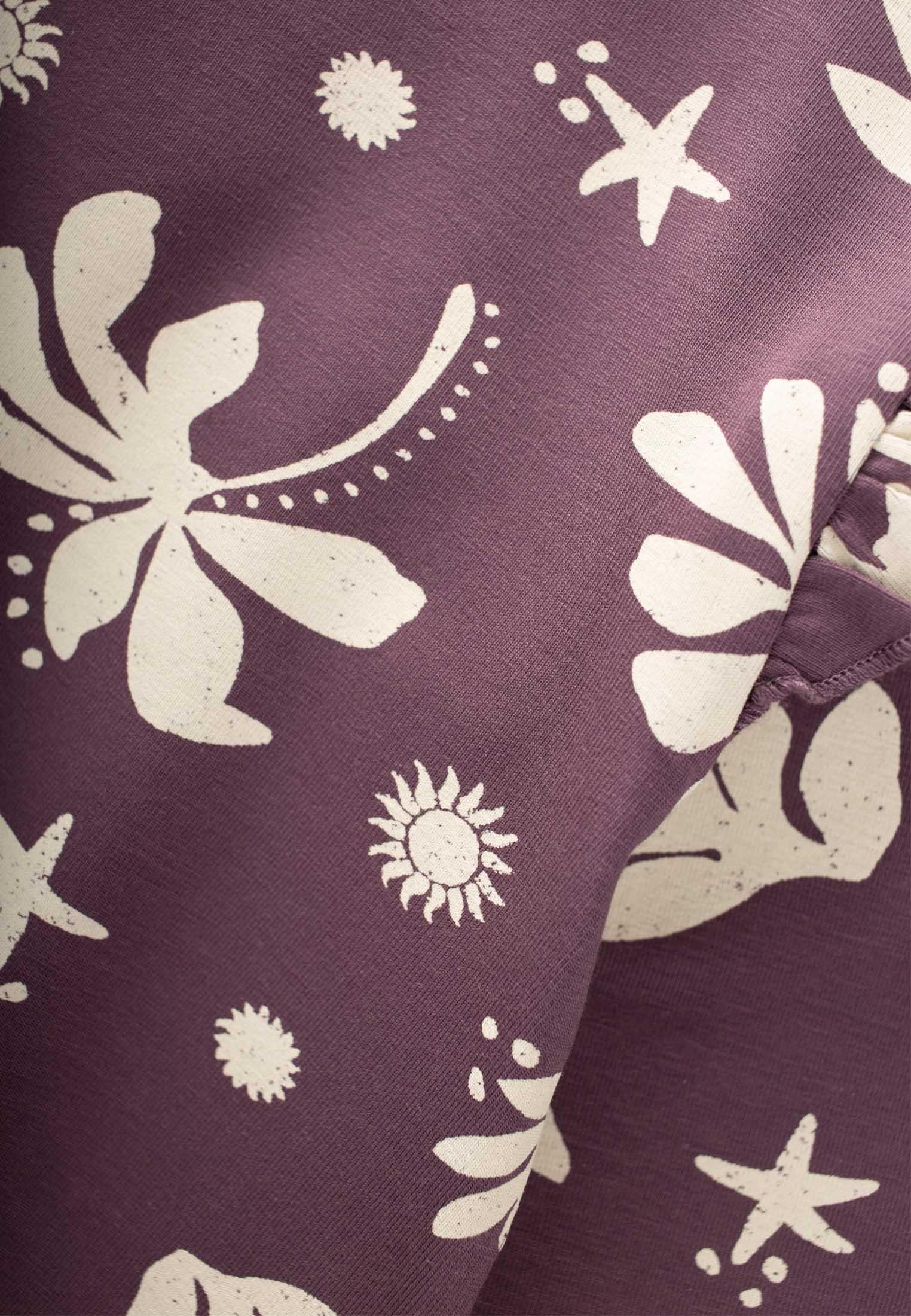 CigitDesenli Uzun Kollu T-Shırt 2-10 Yaş MÜRDÜM