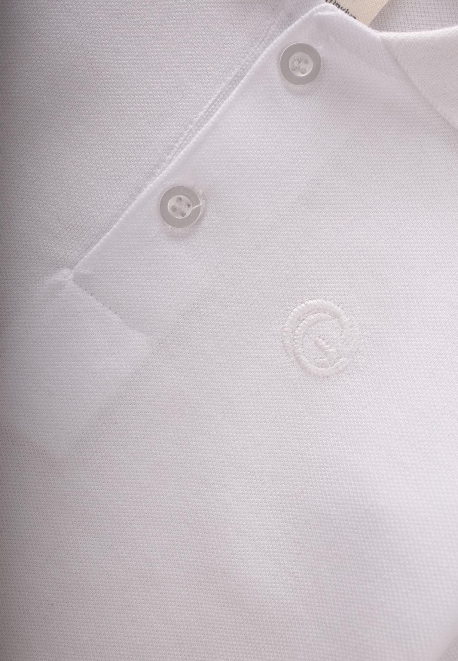 CigitUzun Kollu Polo Yaka T-Shırt 2-14 Yaş KIRIK BEYAZ