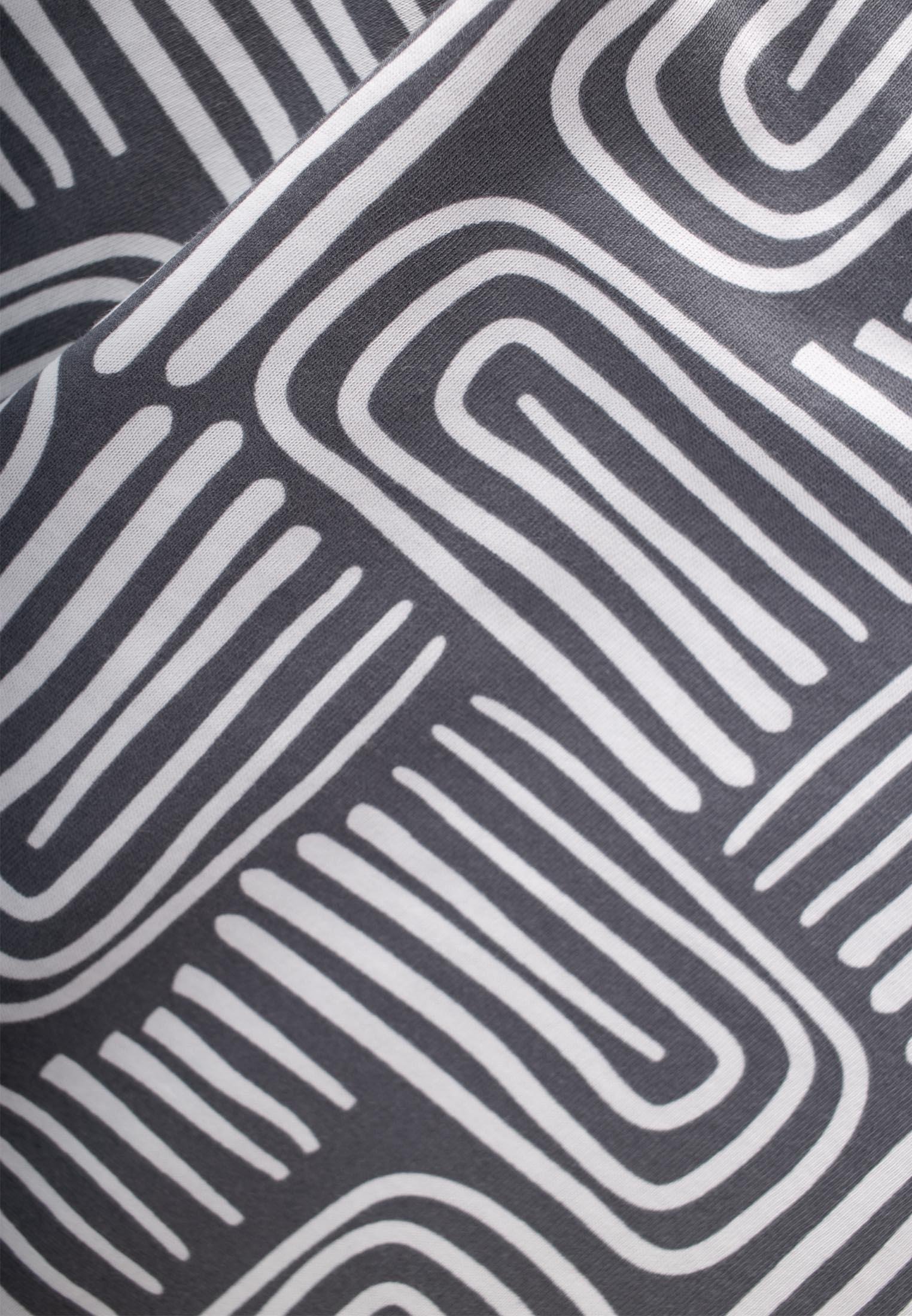 CigitUzun Kollu Desenli T-Shırt 3-12 Yaş ANTRASİT