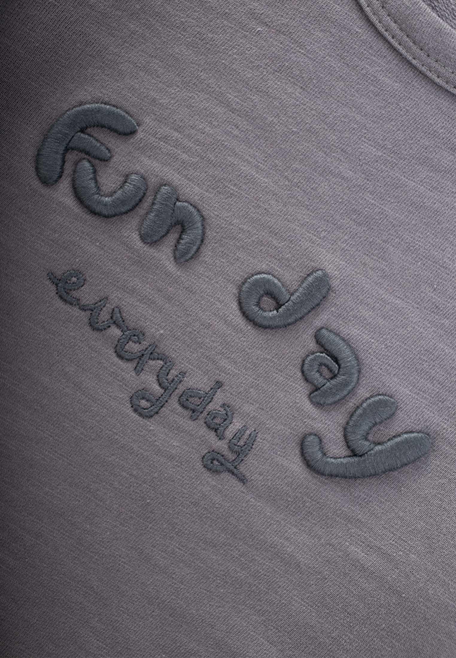 CigitNakışlı Sweatshırt 1-5 Yaş GRİ