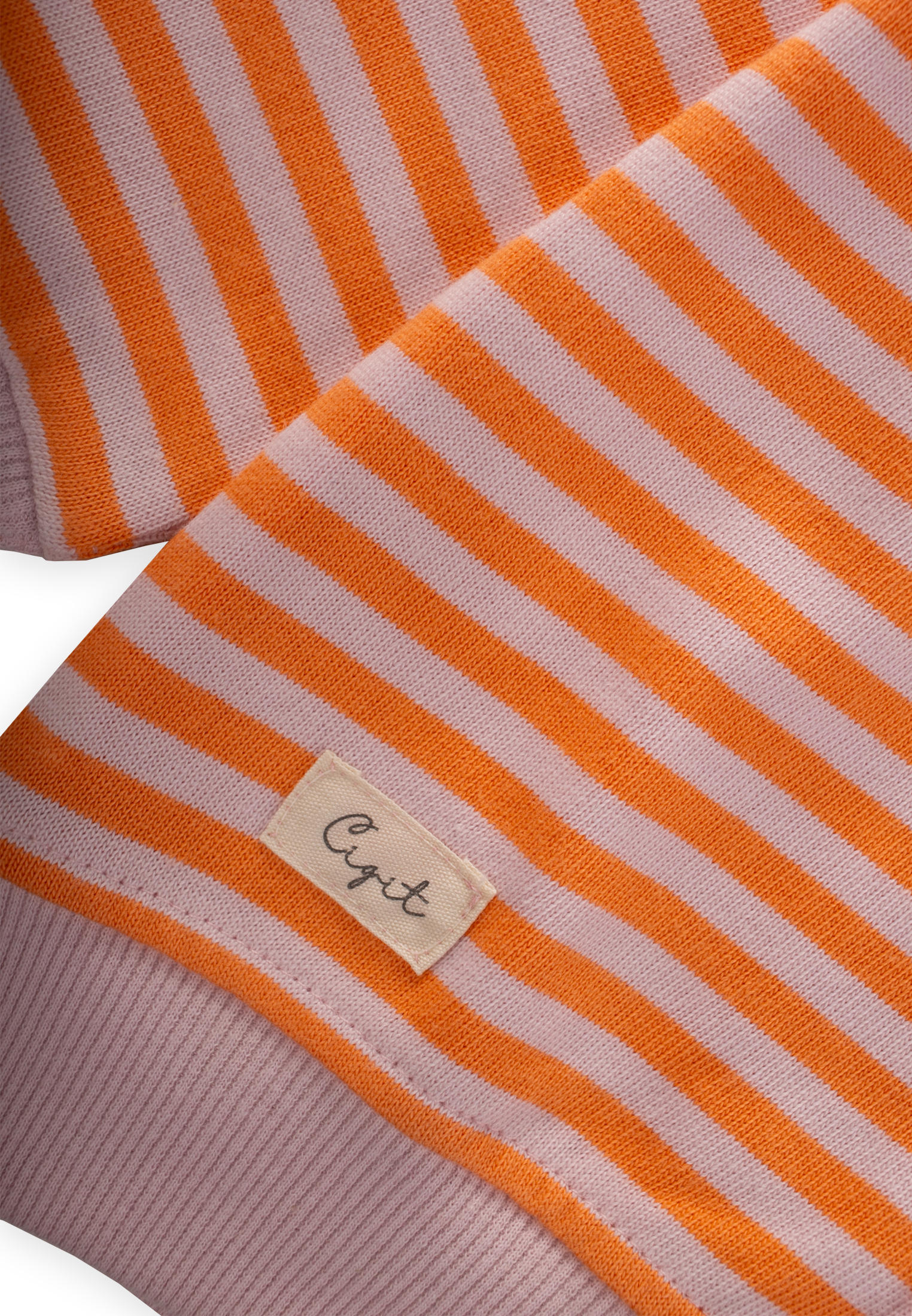 CigitÇizgili Triko Hırka 0-4 Yaş PUDRA ŞEFTALİ