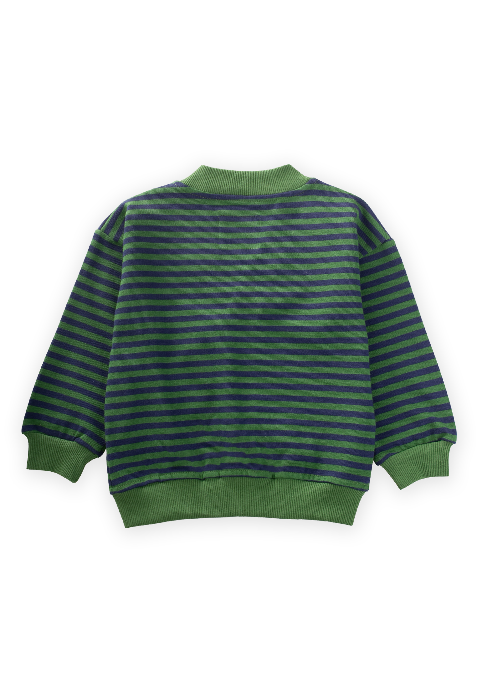 CigitÇizgili Triko Hırka 0-4 Yaş HAKİ LACİVERT