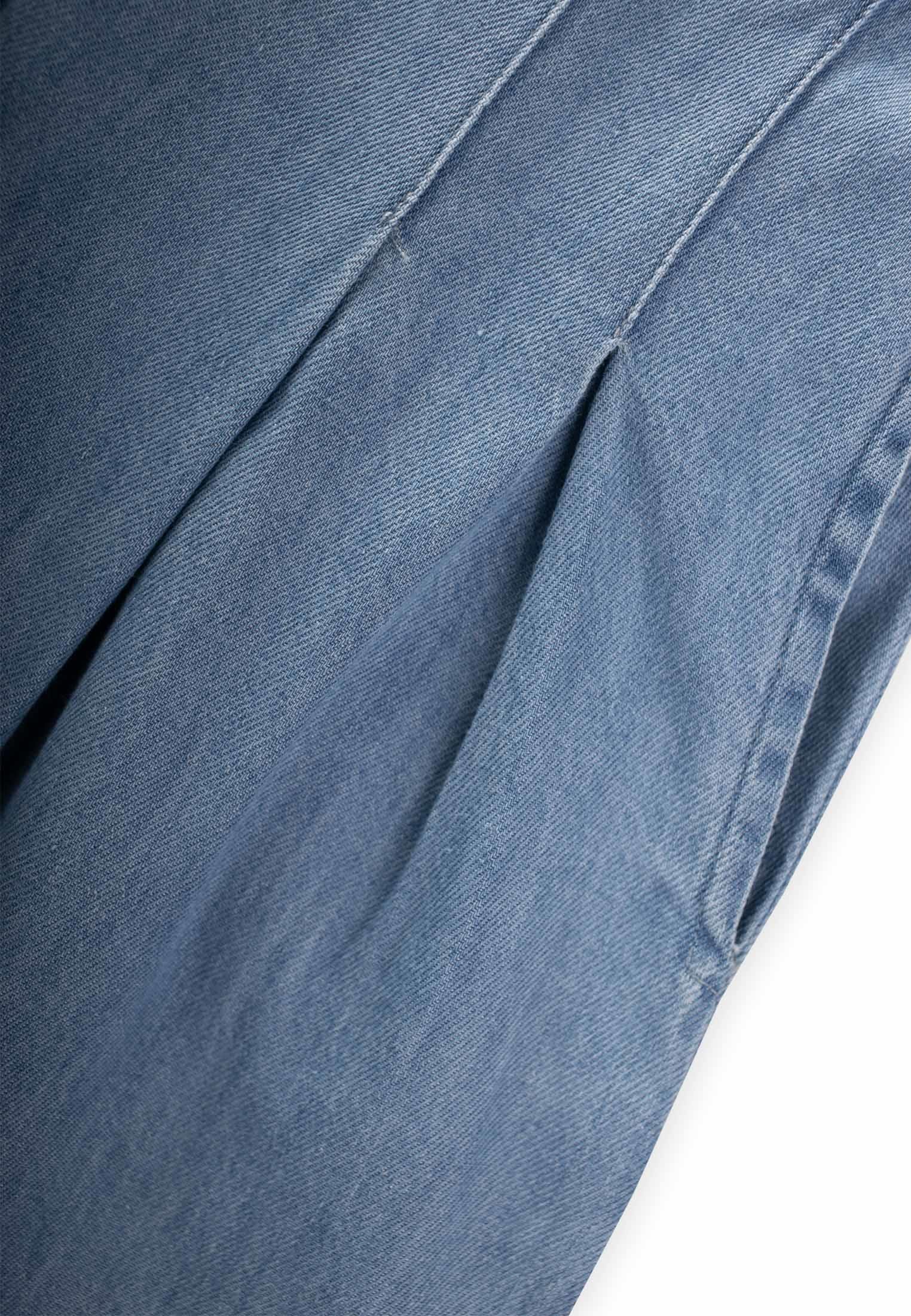 CigitGeniş Paça Kot Pantolon 4-12 Yaş A MAVİ