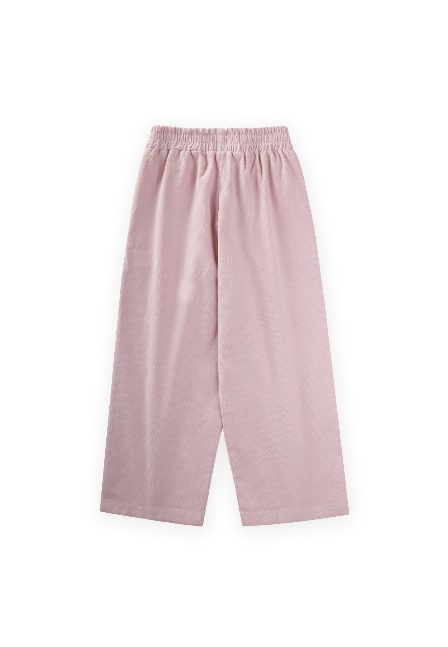 CigitKadife Pantolon 4-12 Yaş PUDRA PEMBE