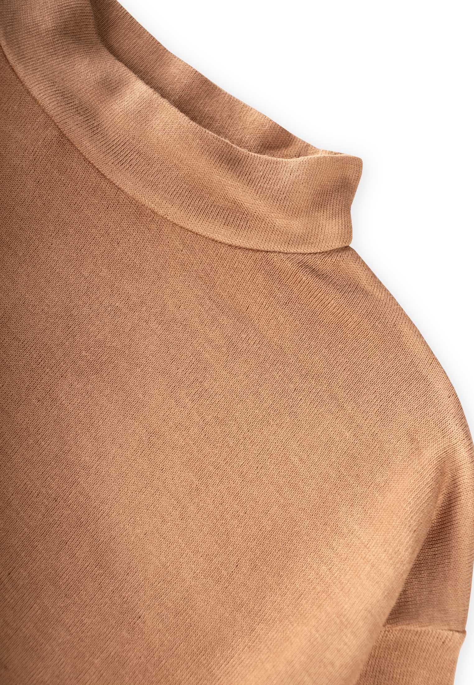 CigitYumuşak Dökümlü Oversize Bambu Takım 3-10 Yaş CAMEL