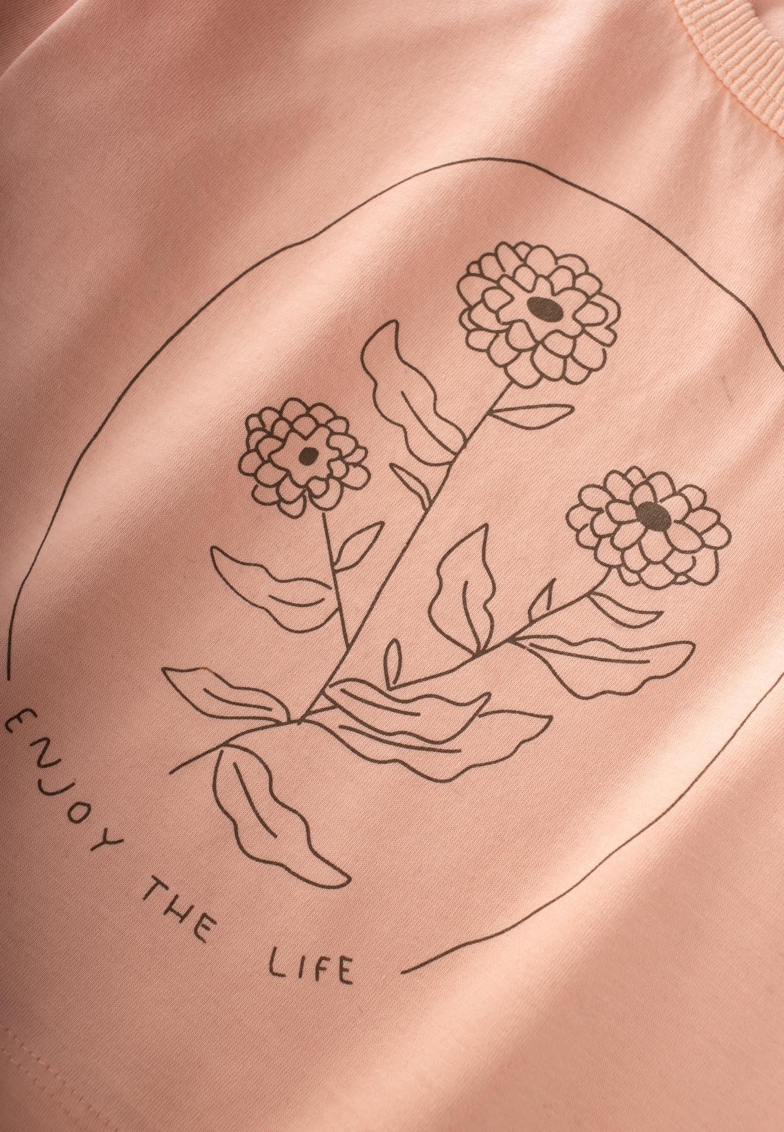 CigitUzun Kollu Desenli Yüksek Bel Pantolonlu Takım 2-8 Yaş SOMON