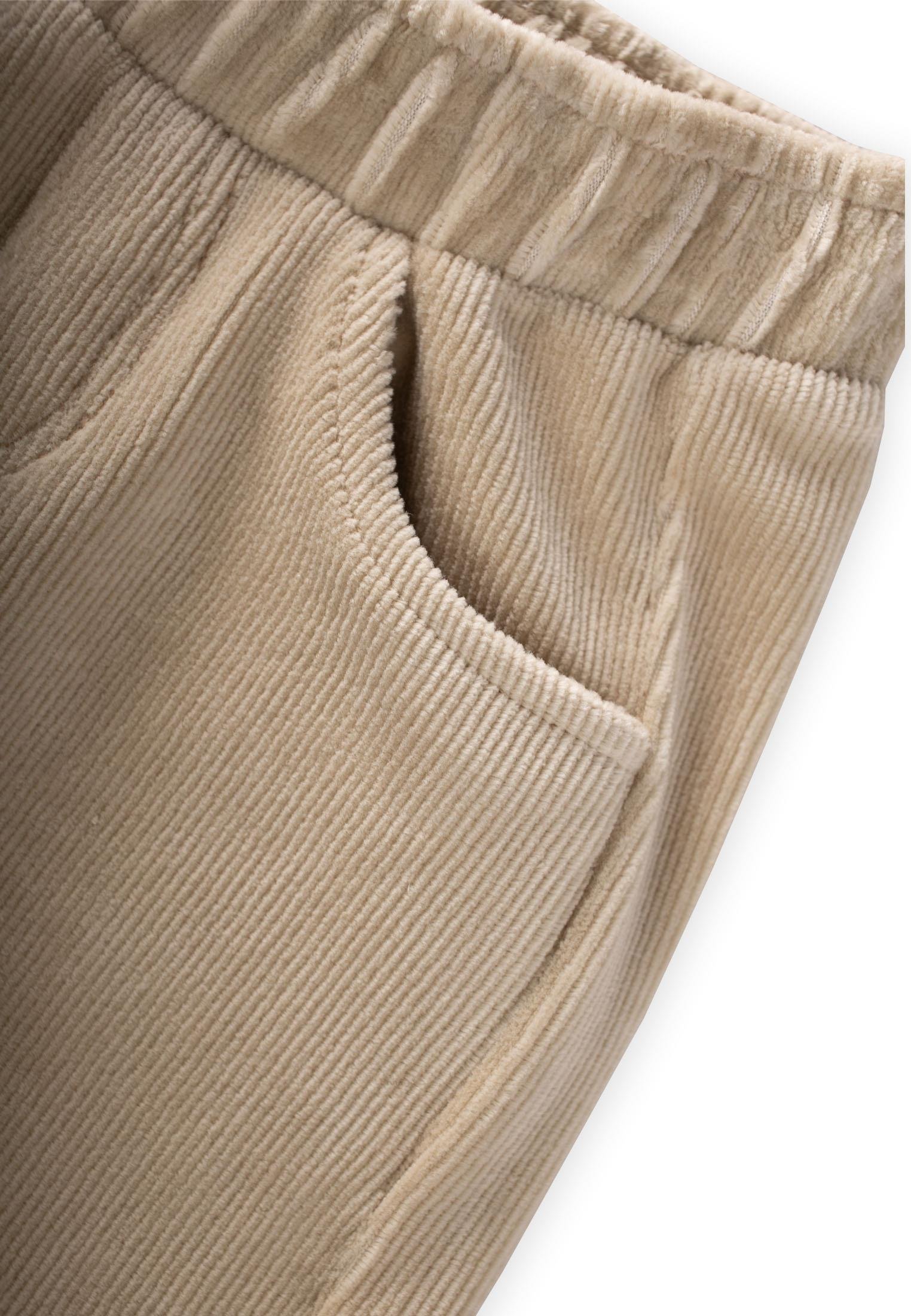 CigitFitilli Kadife Pantolon 8-12 Yaş BEJ