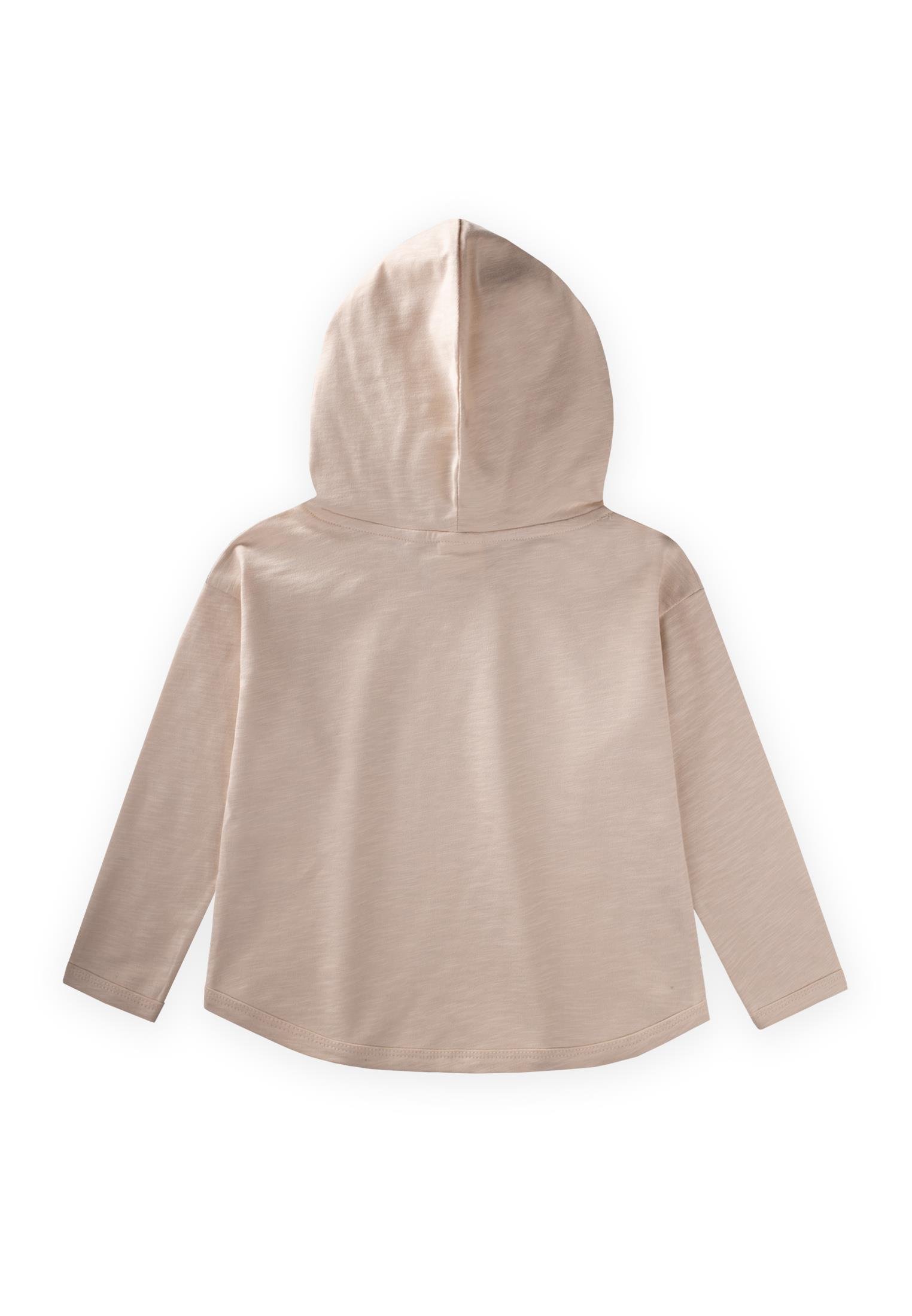 CigitKapşonlu Uzun Kollu T-Shırt 2-10 Yaş EKRU