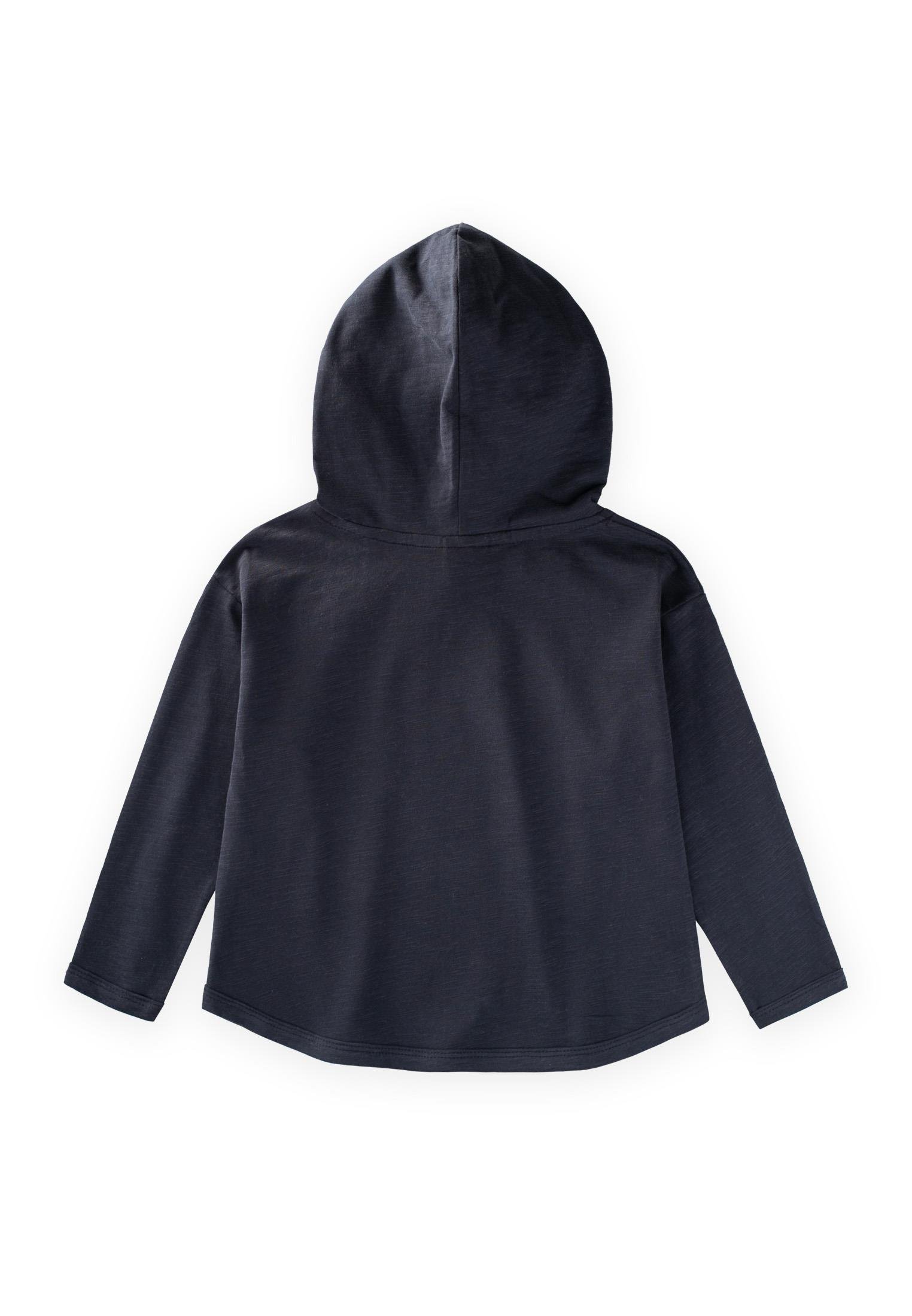 CigitKapşonlu Uzun Kollu T-Shırt 2-10 Yaş LACİVERT