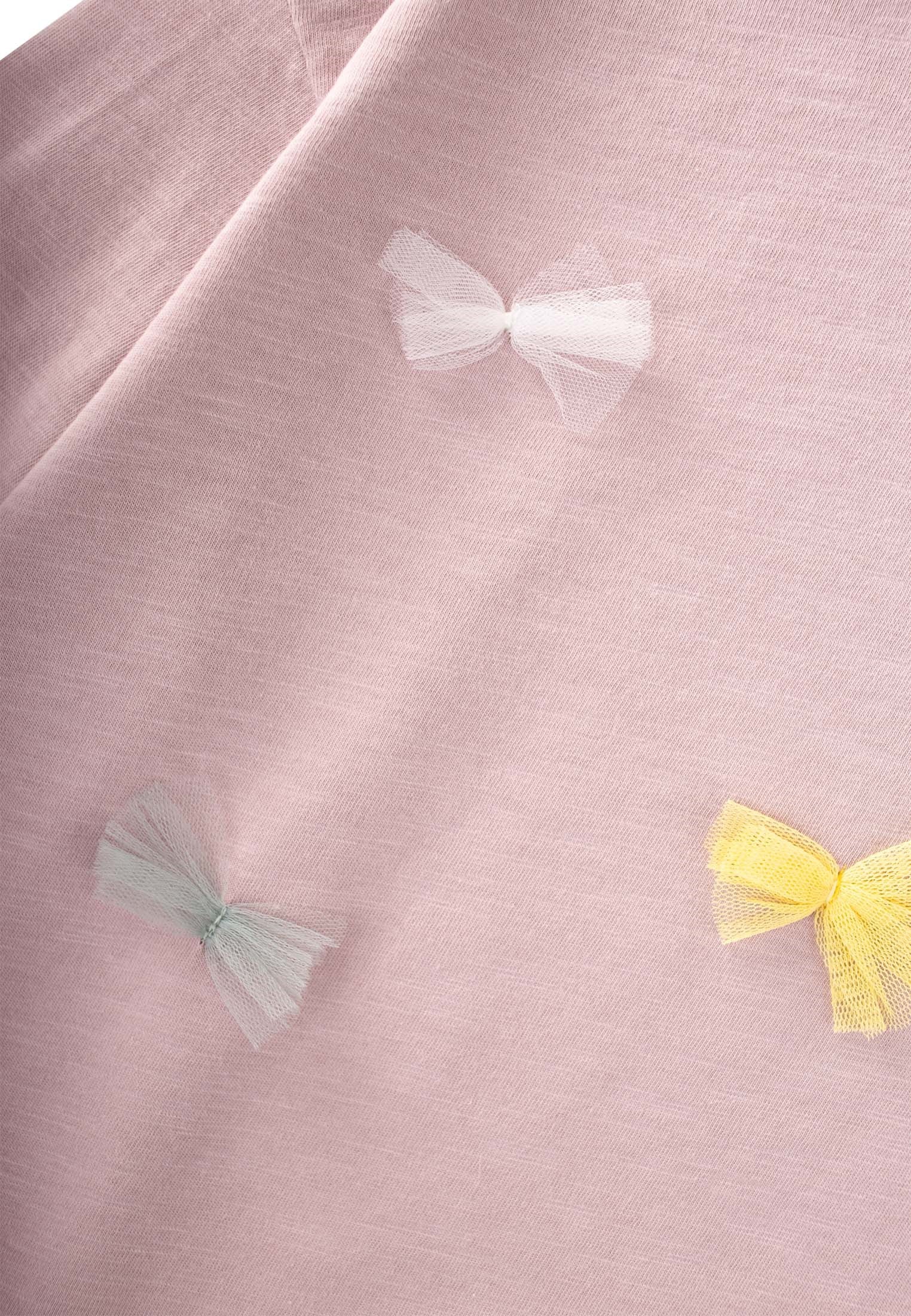 CigitOversize T-Shirt Pantolon Takım 2-10 Yaş Leylak Turuncu çizgili