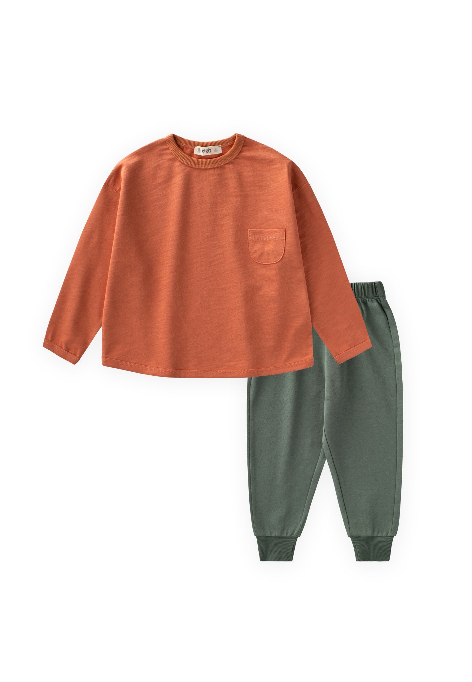 CigitSweatshirt Takım 2-7 Yaş ORANJ
