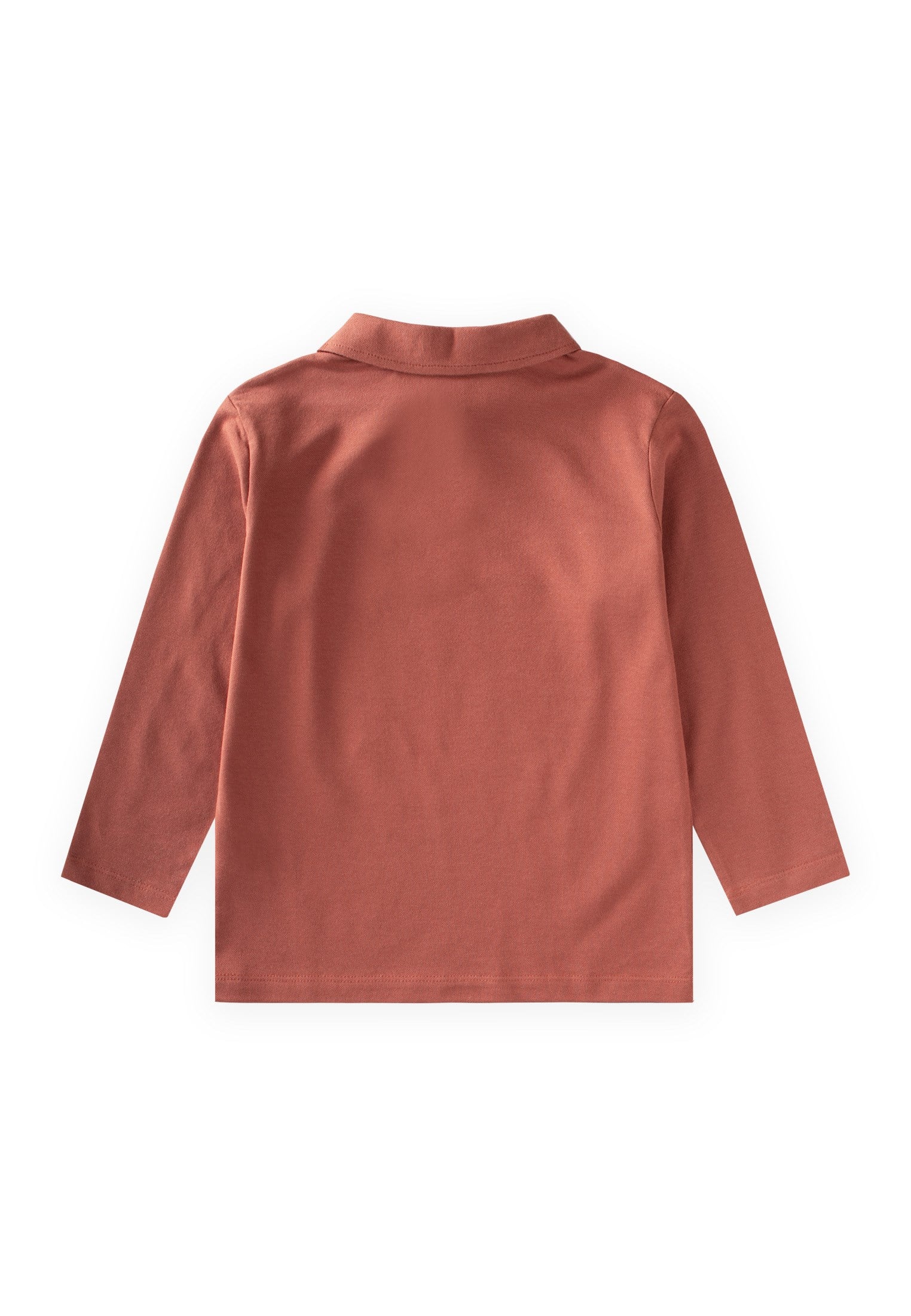 CigitPolo Yaka Uzun Kollu T-Shirt 5-12 Yaş KİREMİT