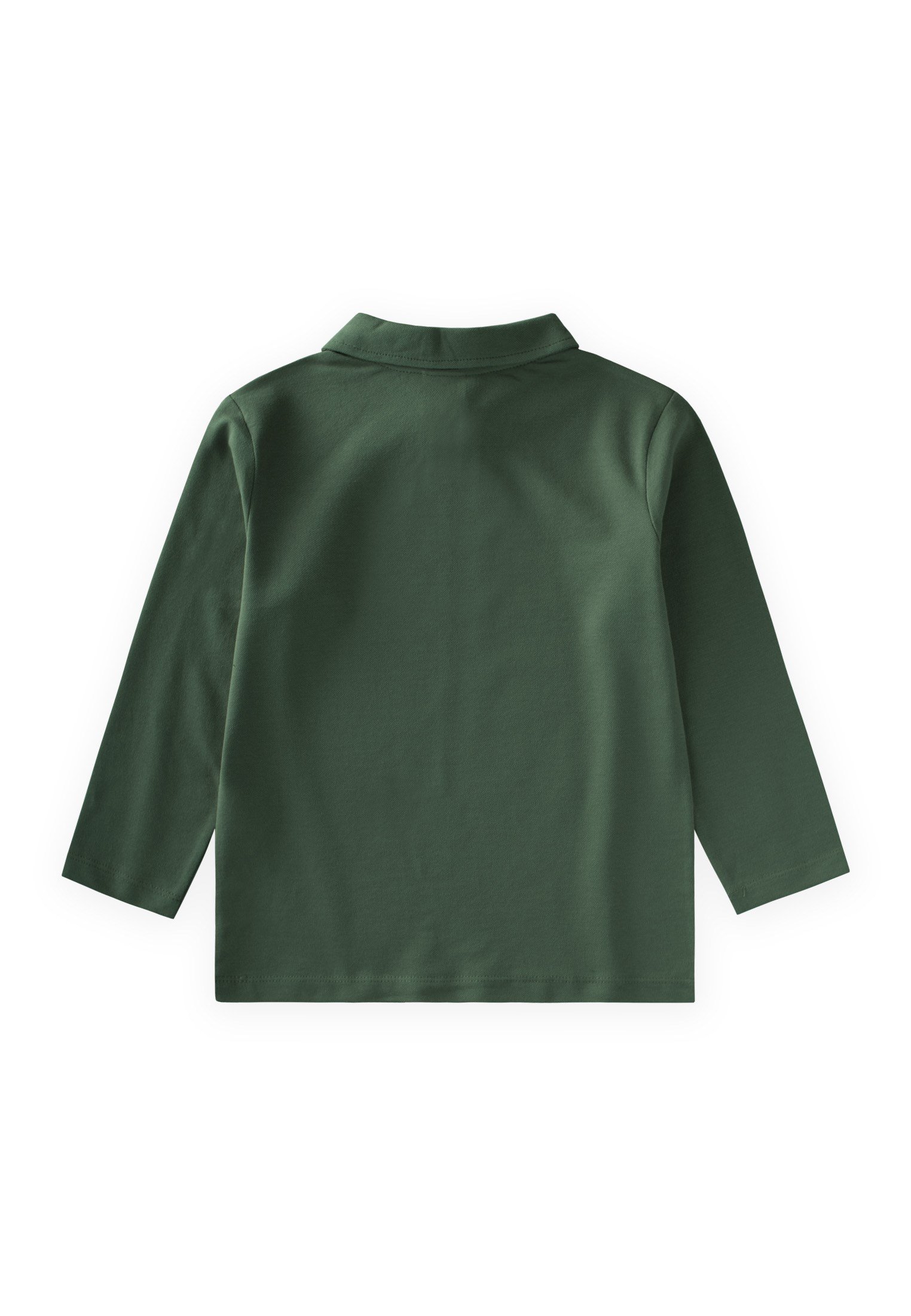 CigitPolo Yaka Uzun Kollu T-Shirt 5-12 Yaş HAKİ YEŞİL
