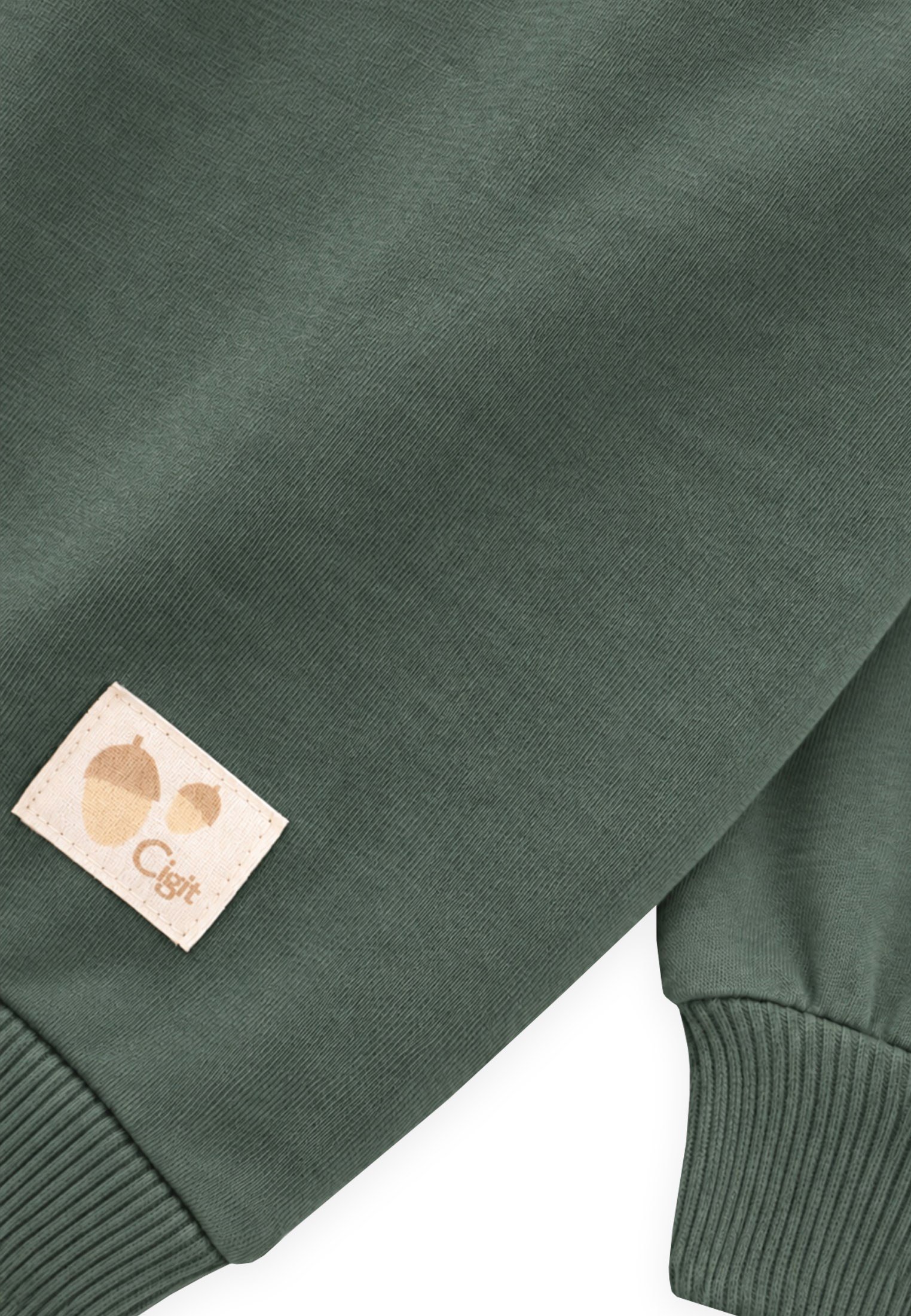 CigitMevsimlik Sweatshirt 1-7 Yaş HAKİ YEŞİL