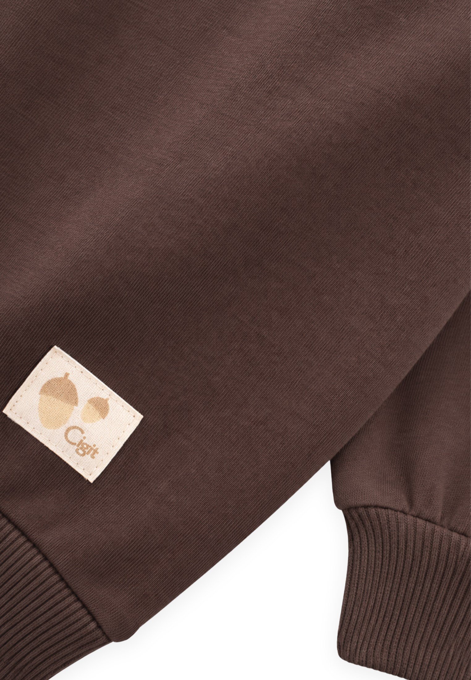 CigitMevsimlik Sweatshirt 1-7 Yaş KAHVERENGİ